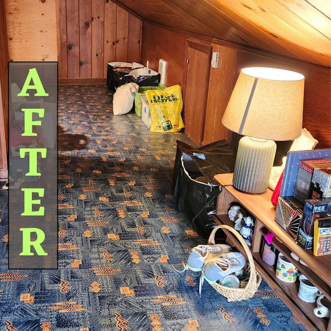 Got this attic space more organized and decluttered. It is a little easier to find things now and not as overwhelming. 

#ProfessionalOrganizing #Decluttering #MakeSpaceForChange #AtticOrganizing #SortnSell