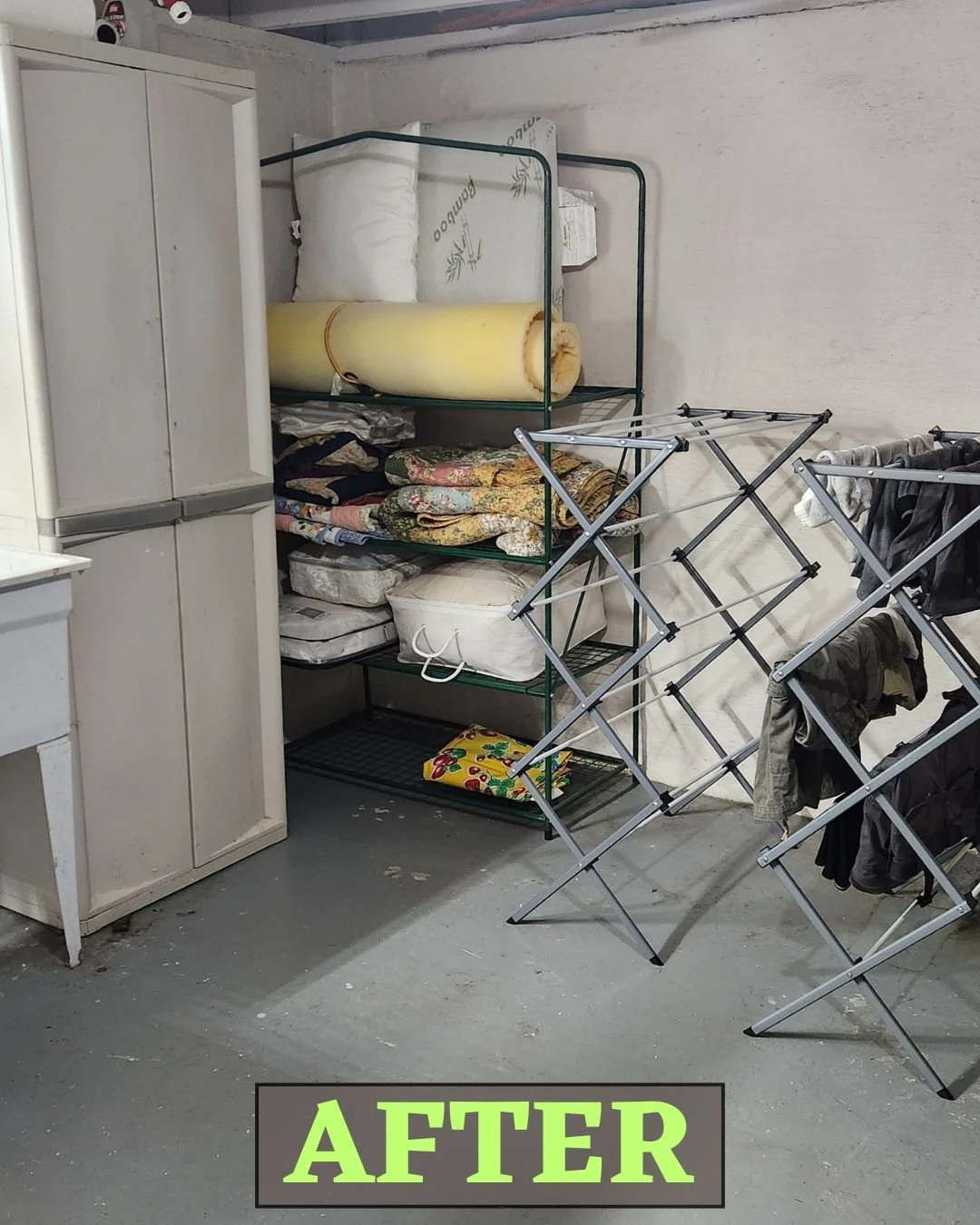 We rearranged this laundry area by sorting through and decluttering the table and linen shelf. Lots of donation items were identified and its much easier to move around the space. 

#ProfessionalOrganizing #LaundryRoomSorting #LaundryRoomDecluttering