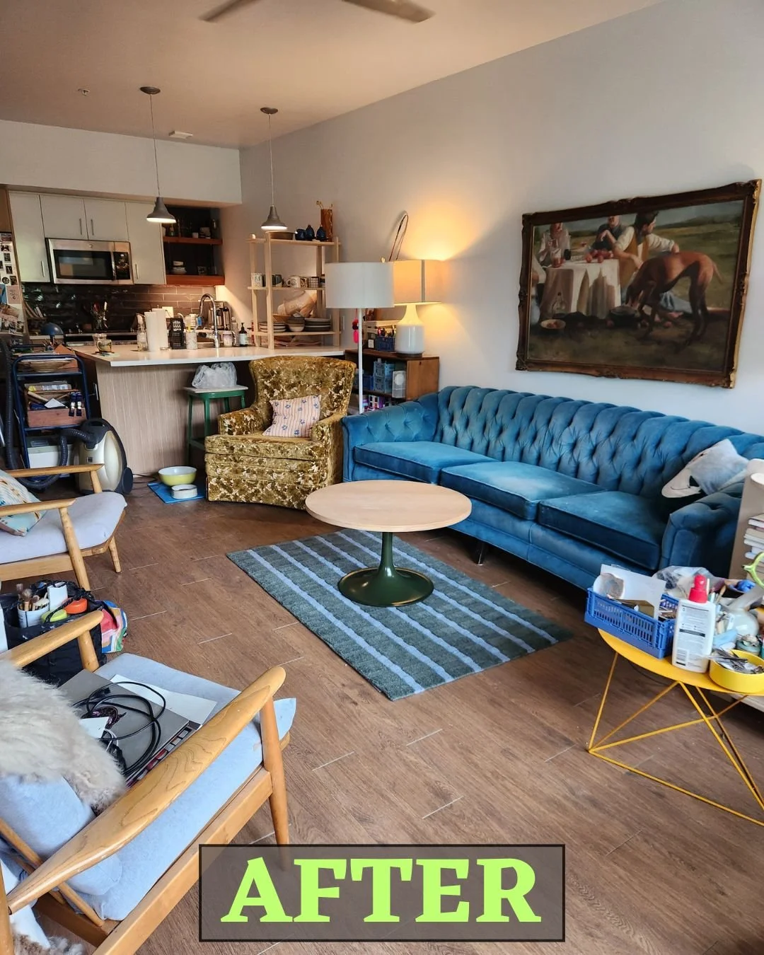 The living room and kitchen counters are much more functional now. We took time to clear off the surface and put away items, deconstructed boxes and relocated clothes.

#LivingRoomOrganizing #LivingRoomDecluttering #ProfessionalOrganizing #MakeSpaceT