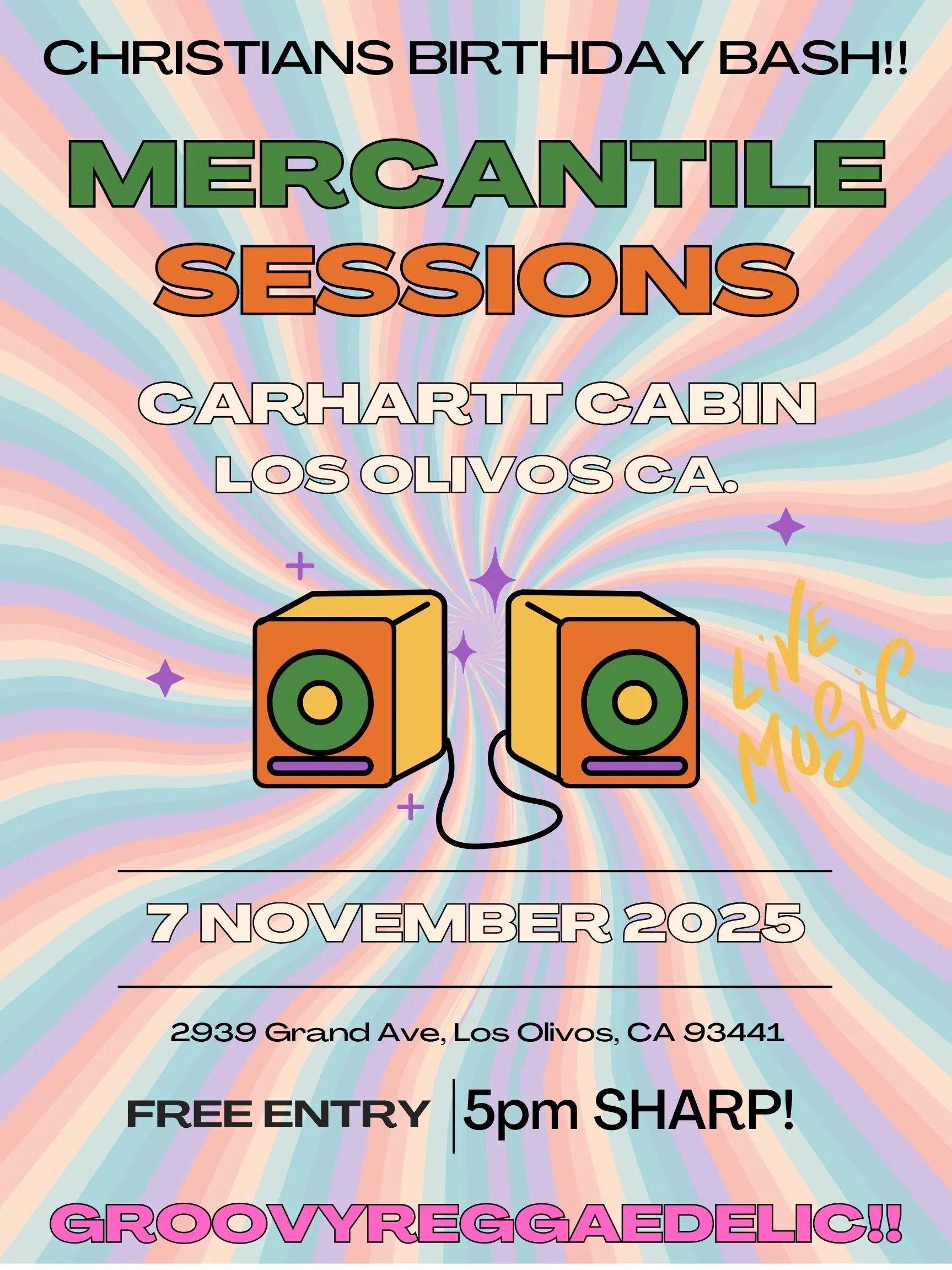 Orange and Yellow Modern Groovy Retro Illustrative Music Festival Poster.png