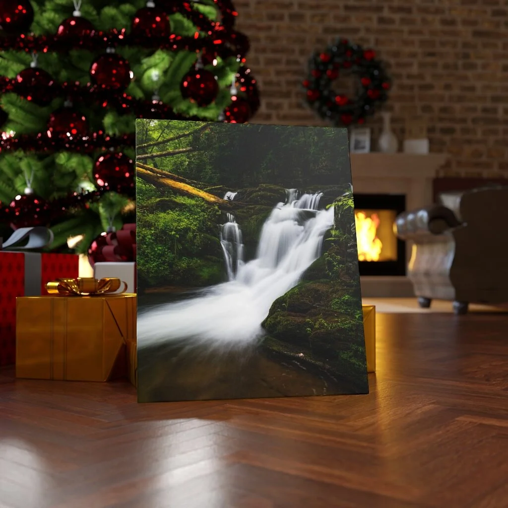 Lush Green Waterfall Canvas Print