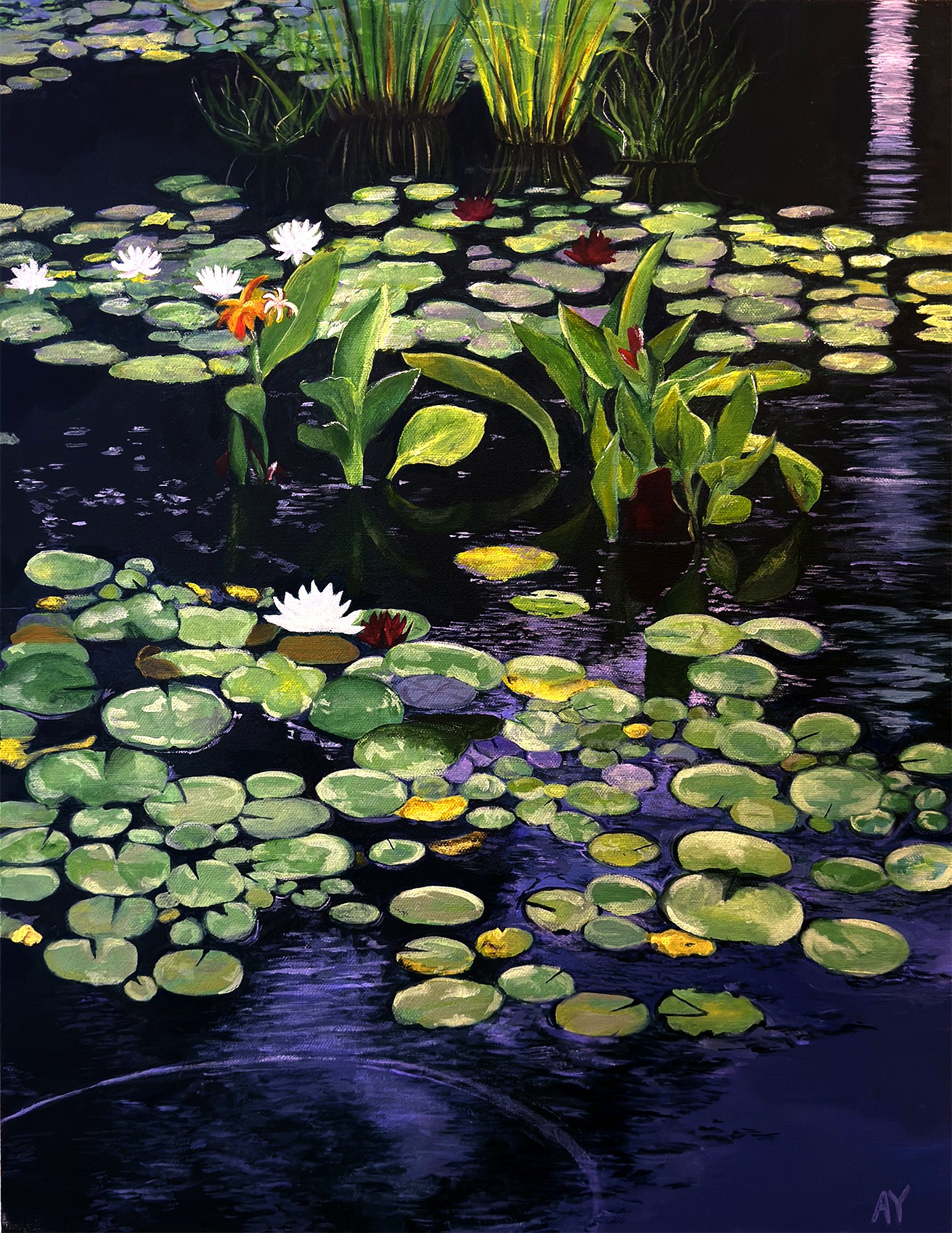 Angela, age 16, Waterlilies