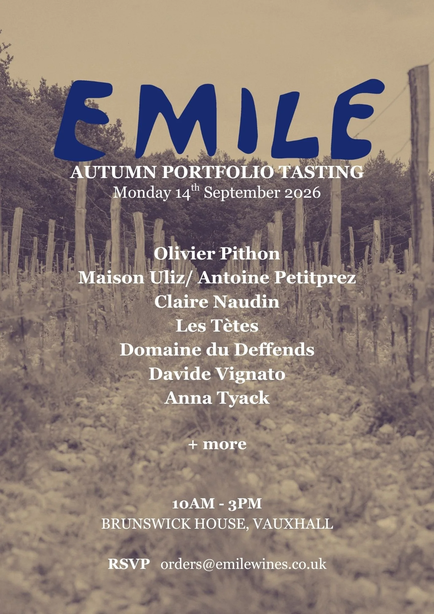 Autumn Portfolio Tasting 2026