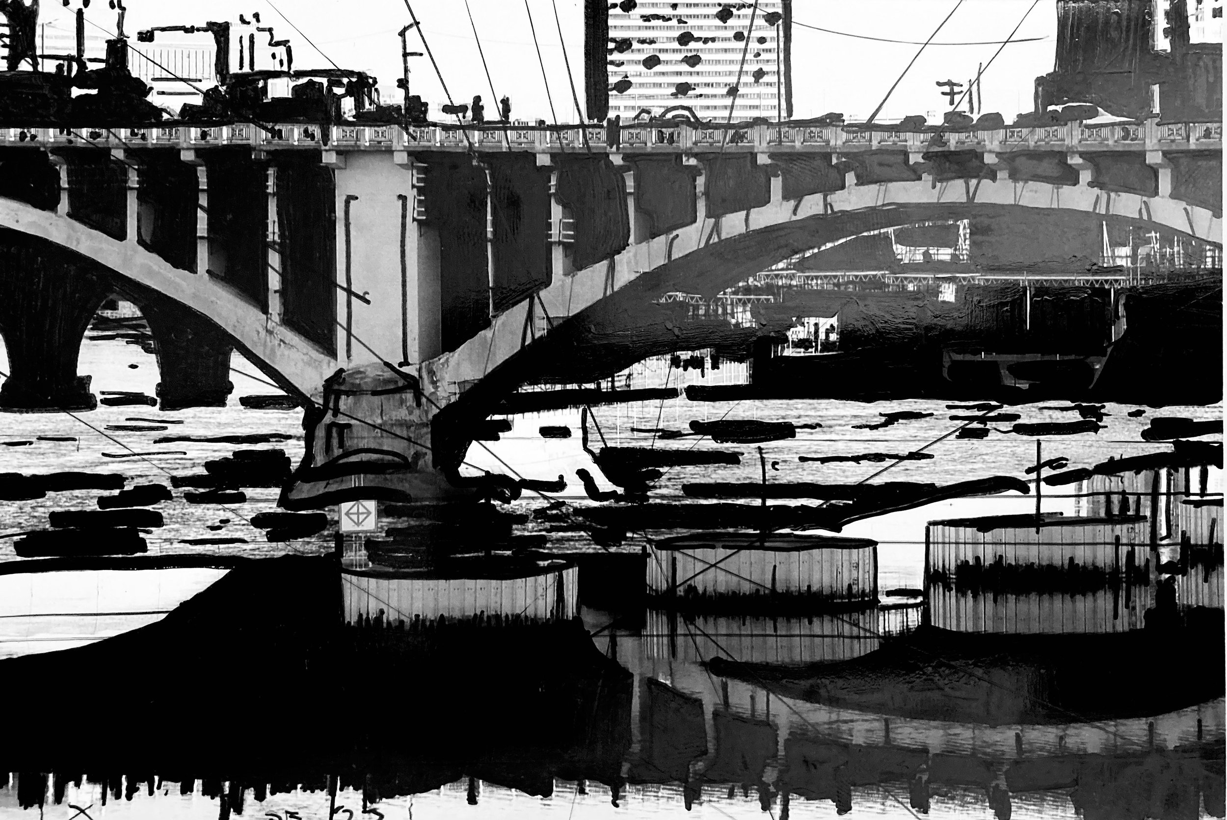 Ink on photographic print