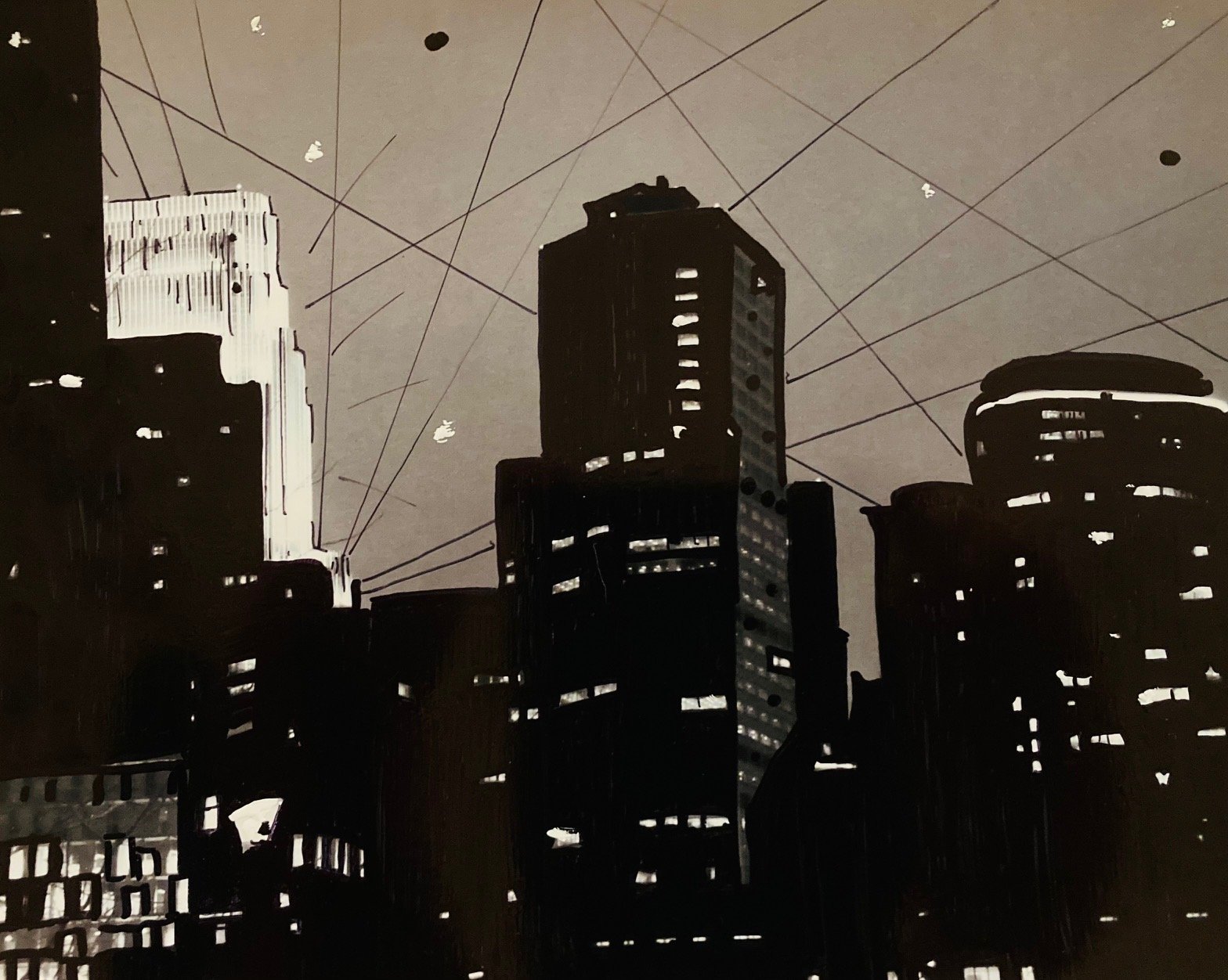 Ink on photographic print