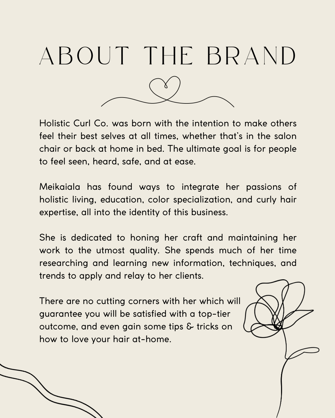 Mock-Post Carousel of Hair Services