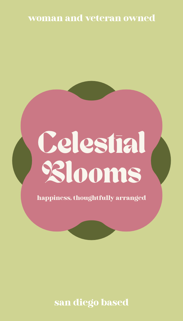 Mock Business Card for Flower Business Concept