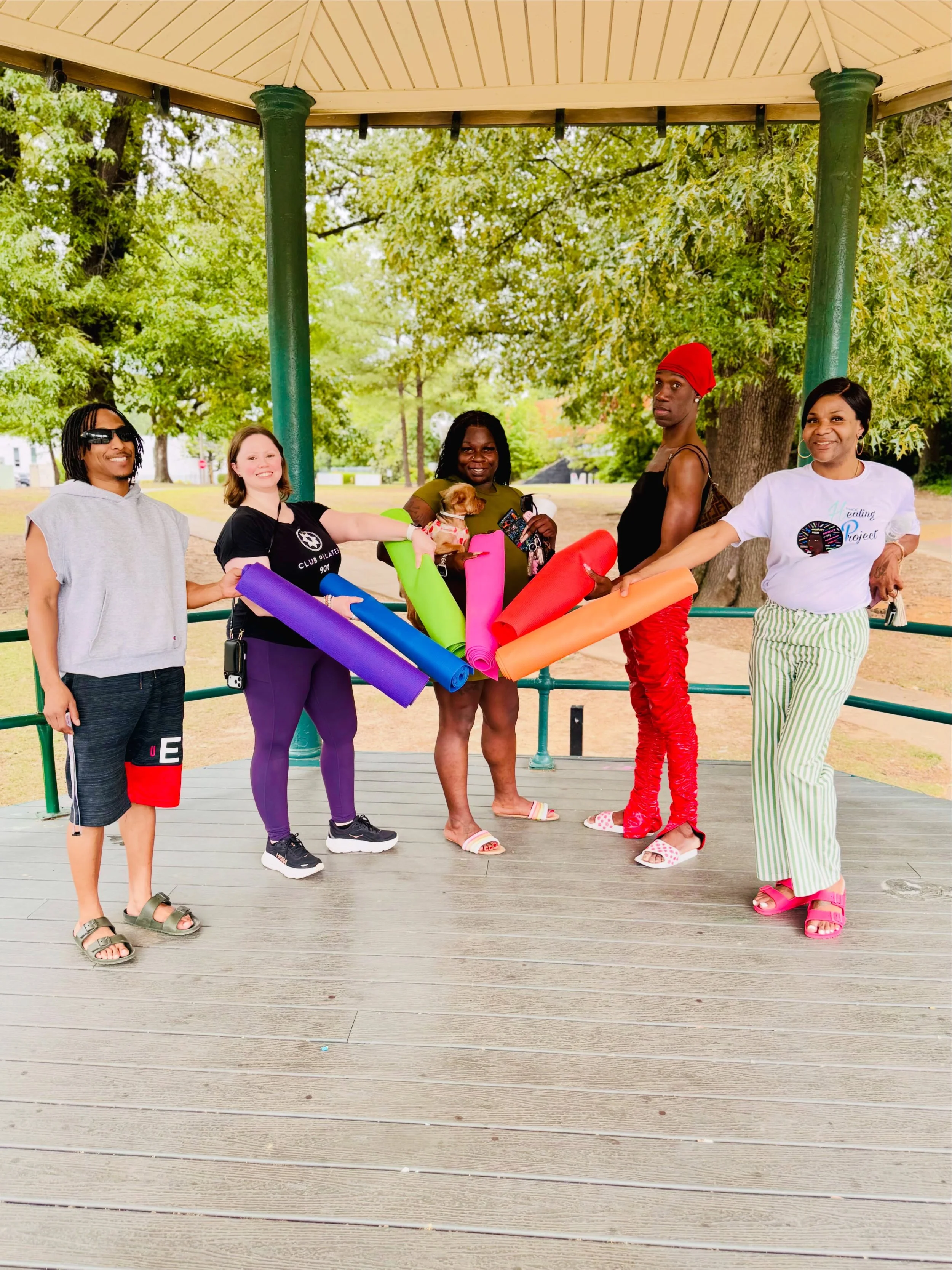 Before things get too hot 🥵 we&rsquo;ve made sure to enjoy the weather with our programs like Midday Meditations with Heather Halloway McCash of @clubpilatesmidtownmemphis OUTdoors! ☀️

Speaking of be sure to take care this weekend as we celebrate P