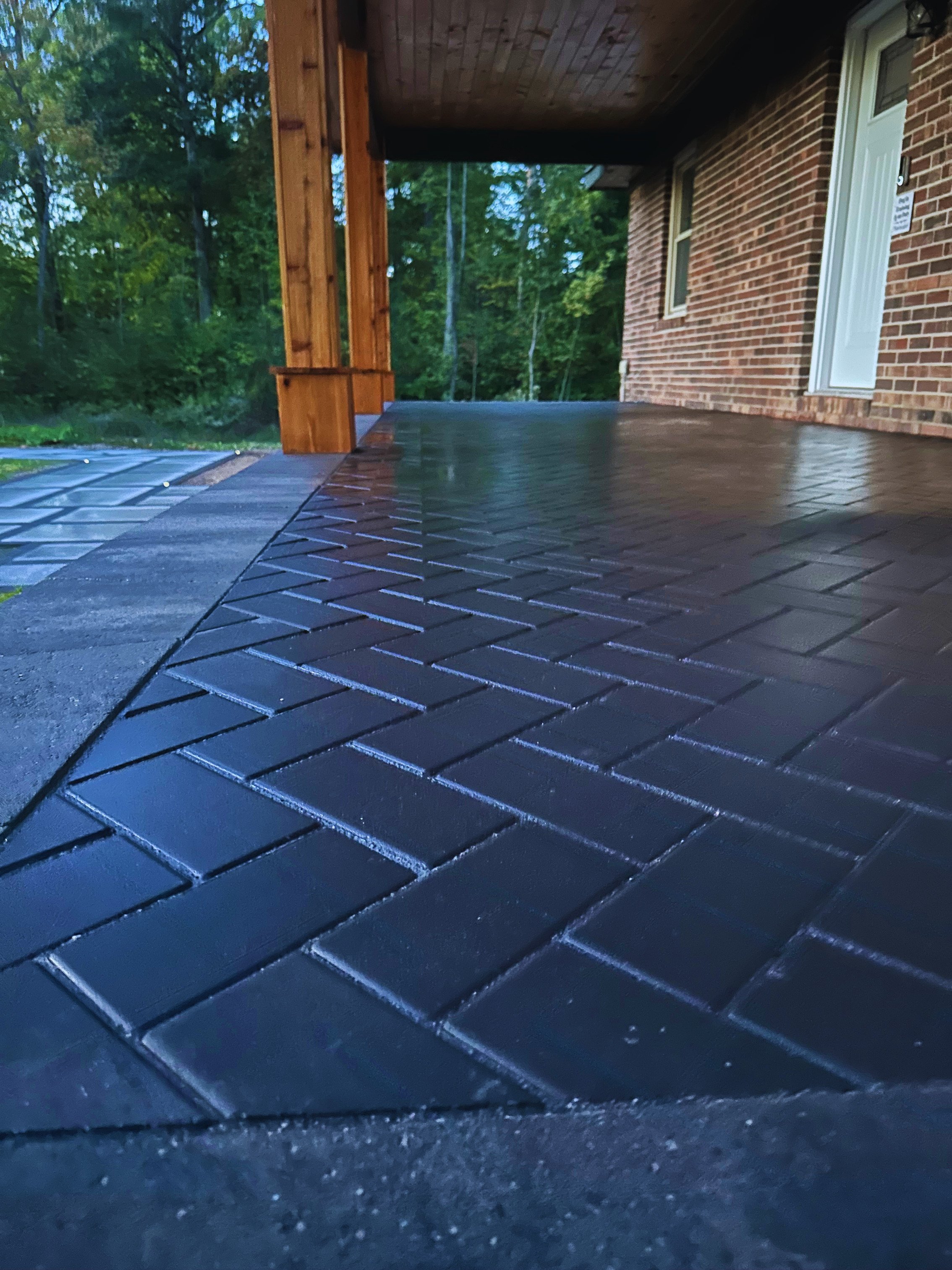 Paver patio installation in Indianapolis, IN by B&F Landscaping