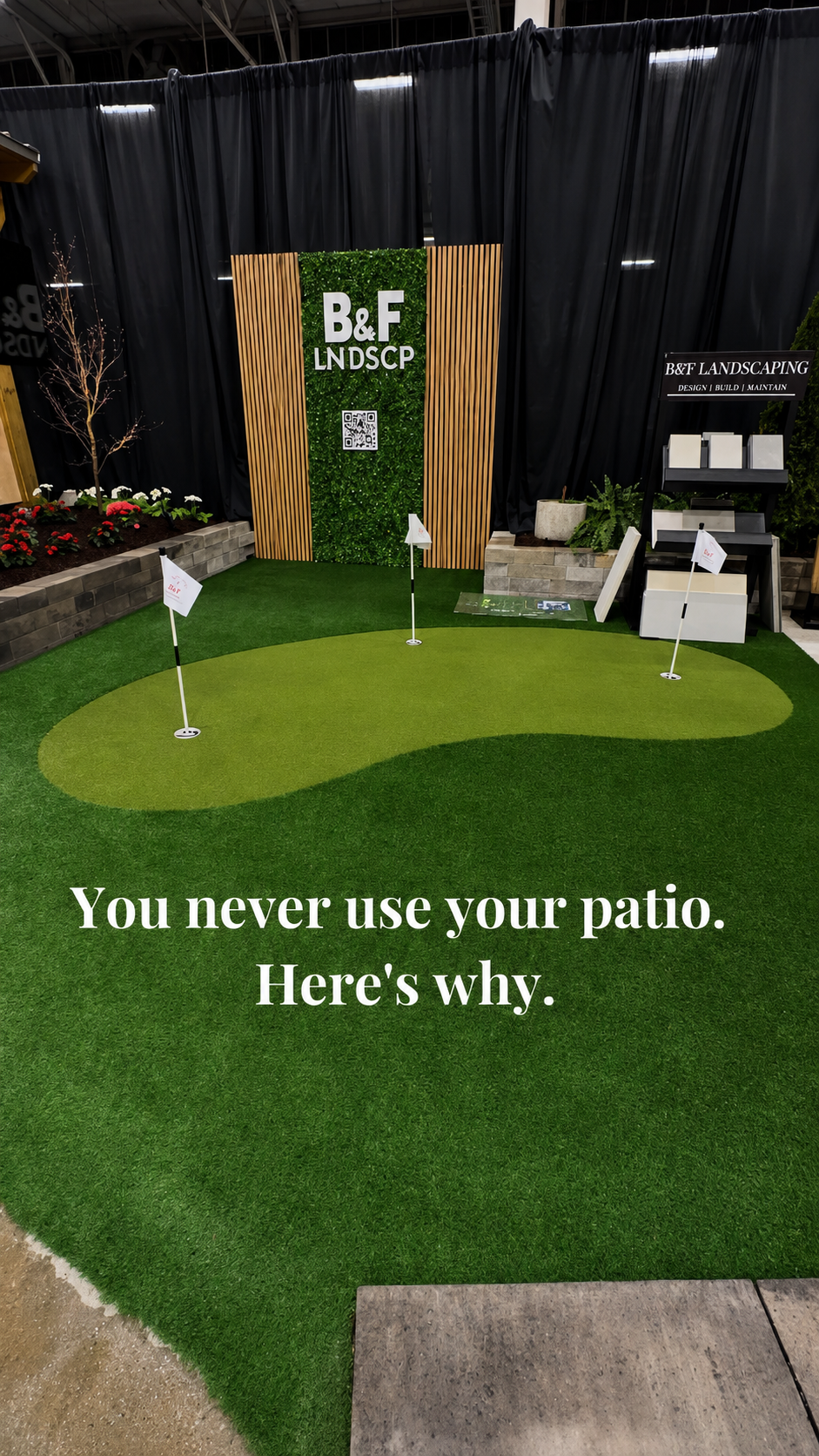 Luxury patio landscaping and outdoor living design in Indianapolis