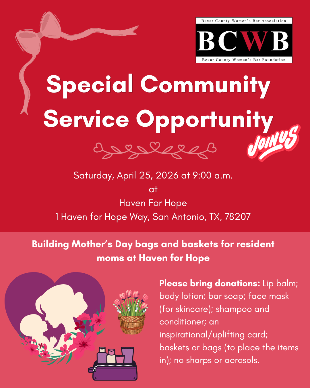 Mother's Day Baskets with Haven for Hope