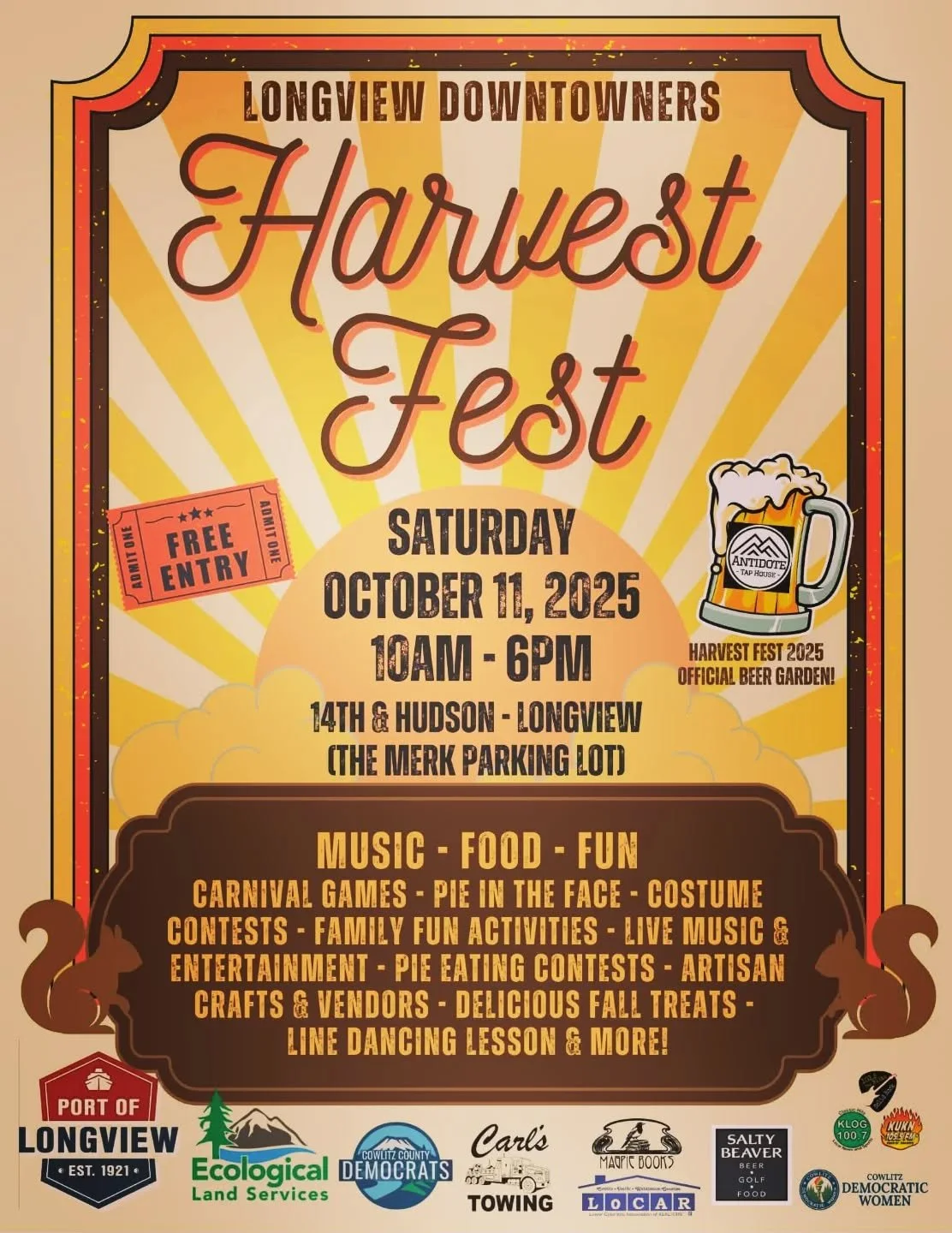 Harvest Fest in downtown Longview this Saturday. See you there!
#longview #cowlitzcounty #harvestfestival