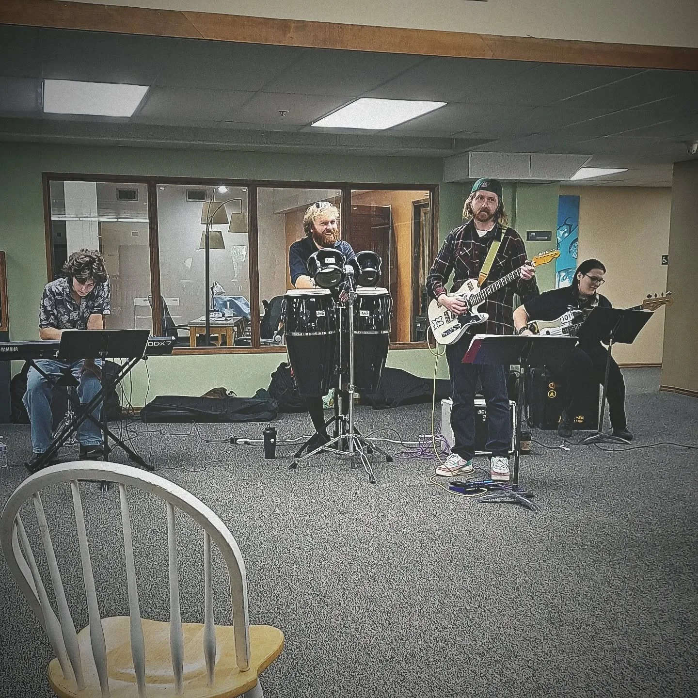 No better feeling than listening to my hubs @ericmctamaney doing what he loves in the same place I'm doing what I love 🎶✌️