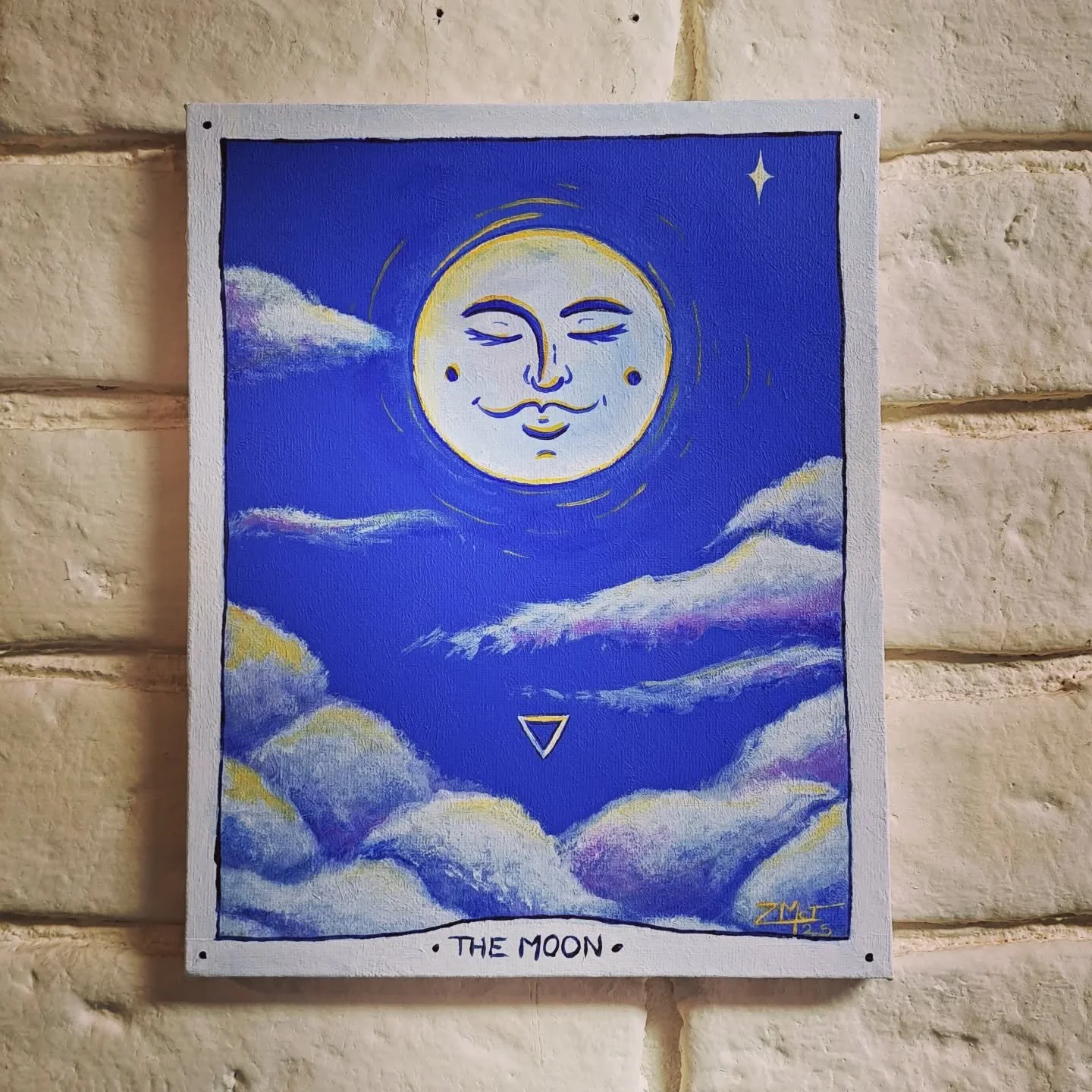 ✨️ Sleepy Moon in the Clouds ✨️
Did you know it's a full moon tonight? They call her the beaver supermoon!
8x10 acrylic on canvas
This baby is spoken for 💙
-
-
-
#art #painting #moon #themoontarot #Luna #moonman #moonface #tarot #fullmoon #supermoon