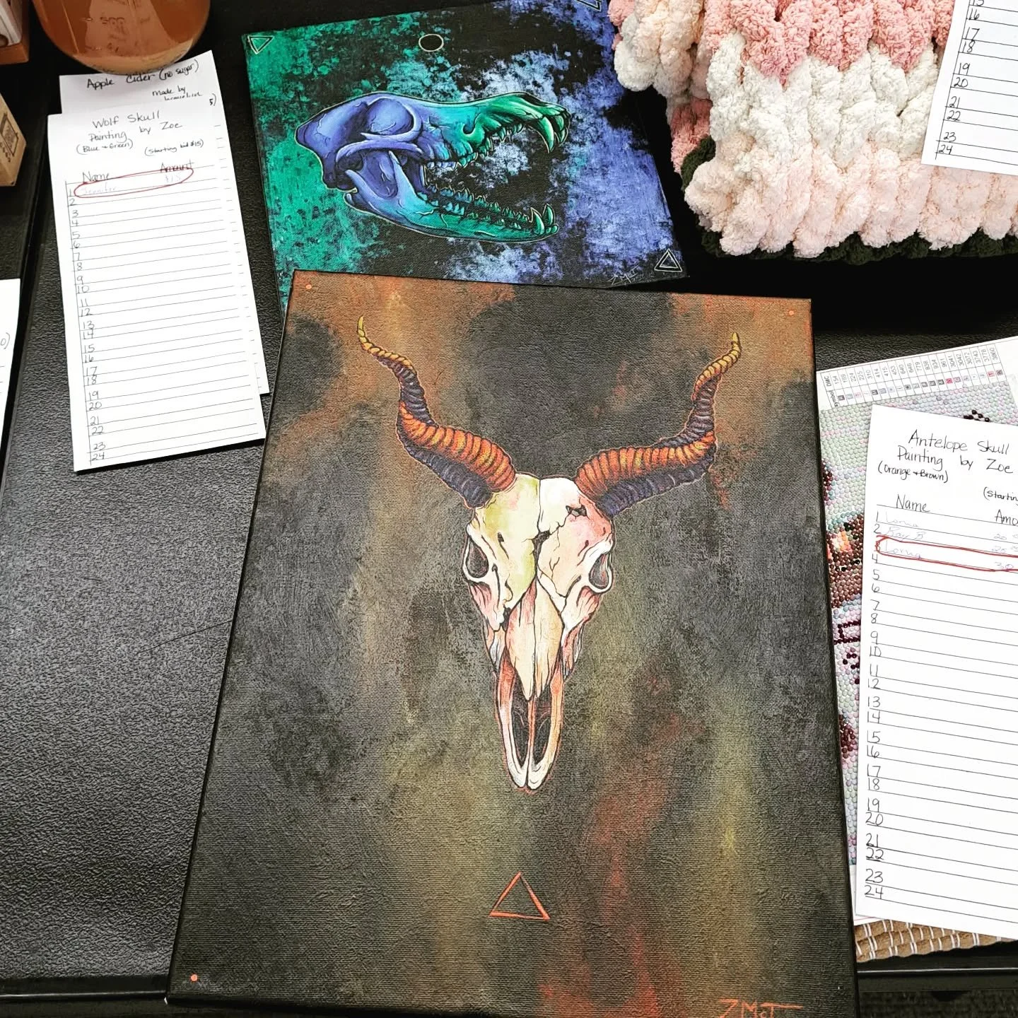 Sent these two to silent auction for the Longview Bus Drivers Scholarship fund. Happy to contribute where I can, however I can 💙
-
-
#longviewwa #paintings #skulls #scholarship
