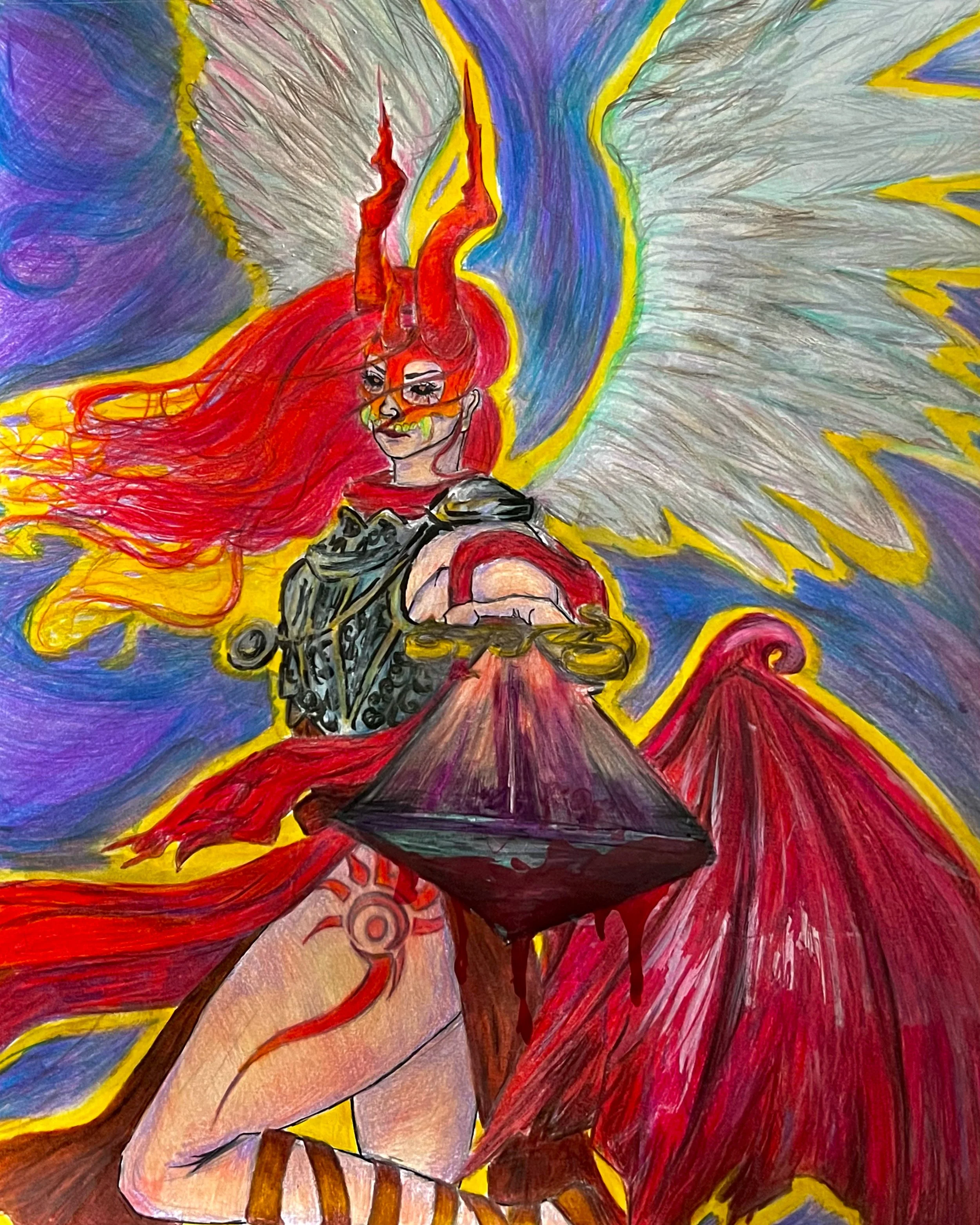 She Who Wears the Mask... (Original)