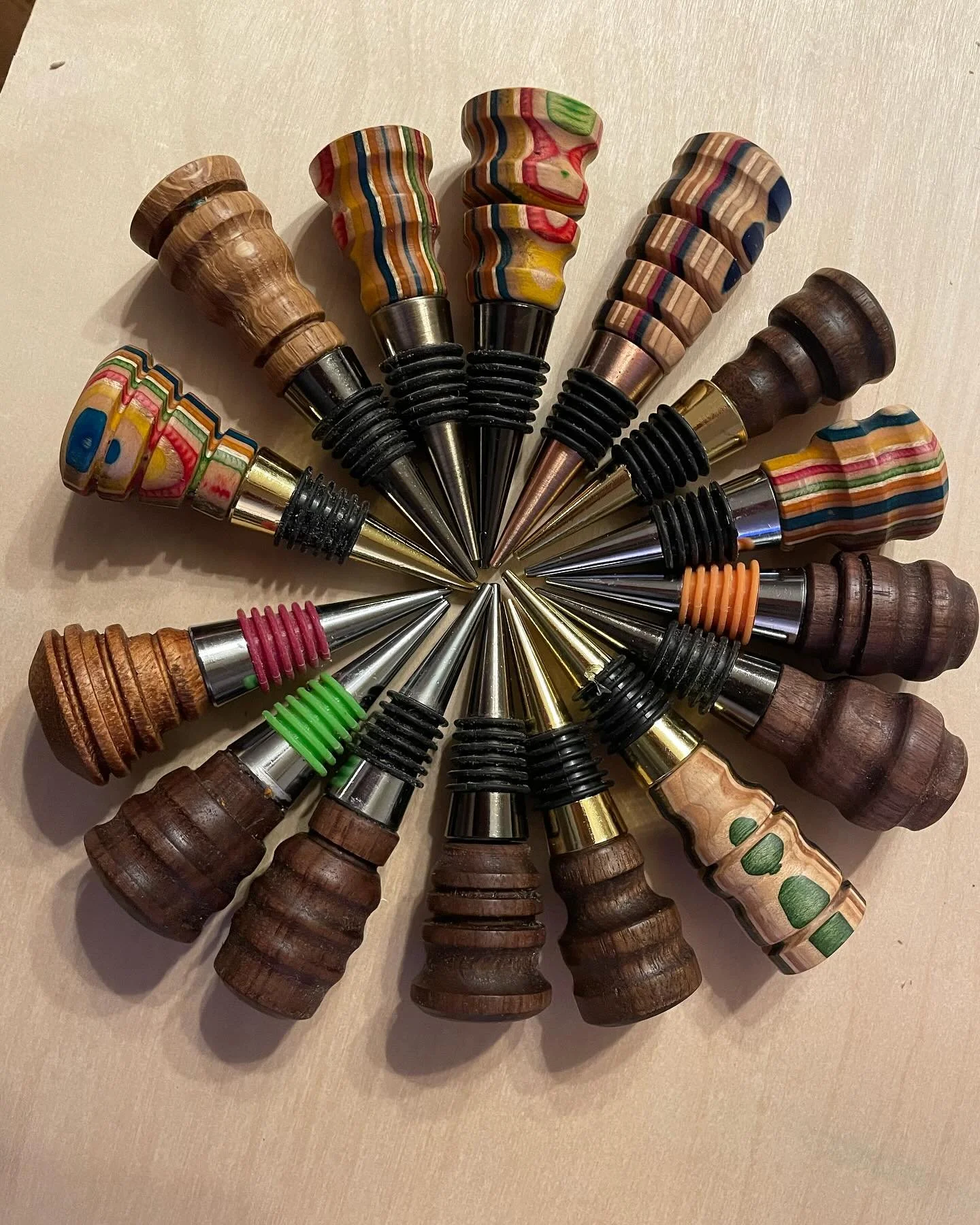 More Wine Bottle Stoppers I recently added to my product list. Another good way to use up smaller pieces of wood.