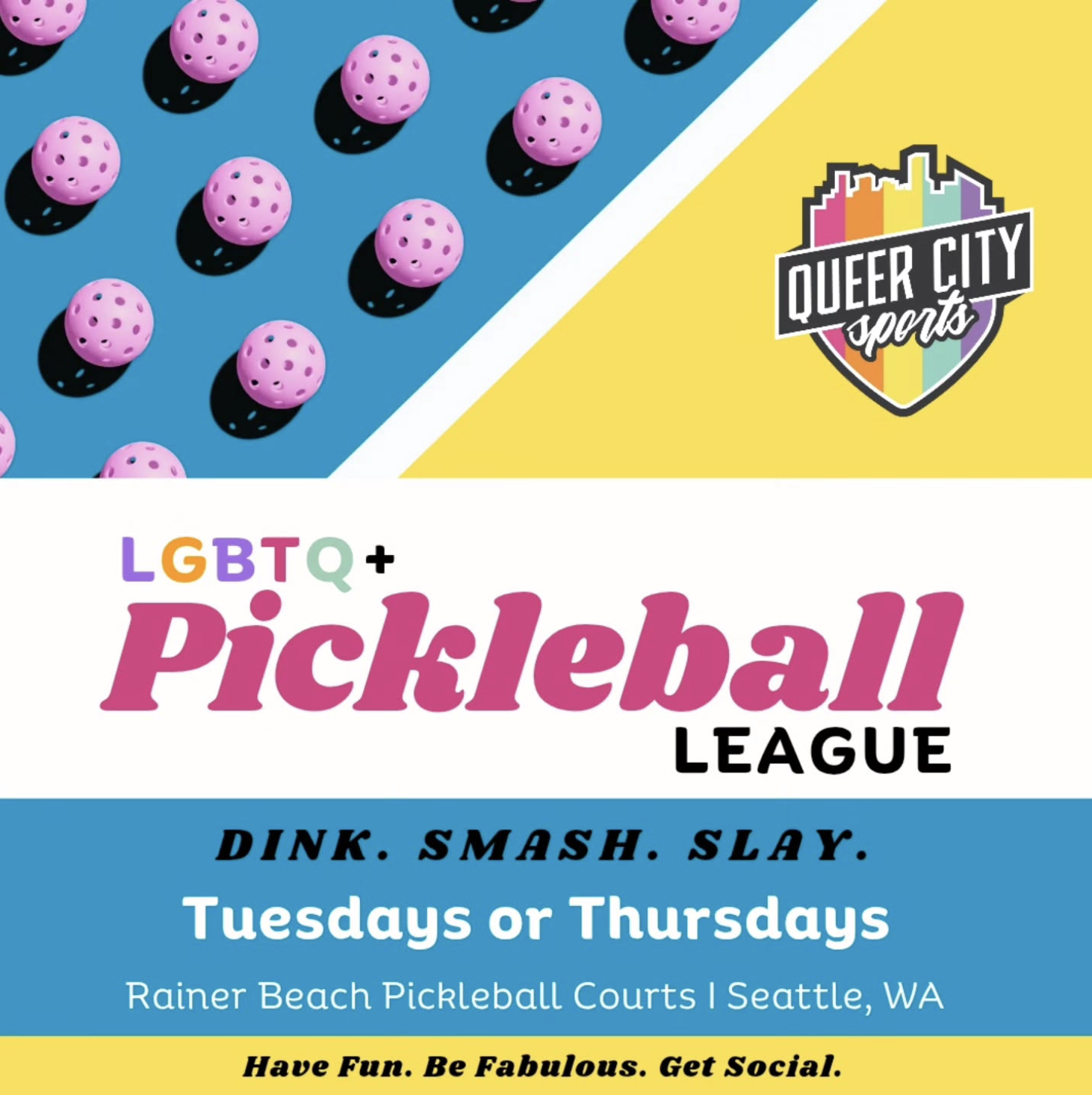 Queer Pickleball League (Tuesdays)
