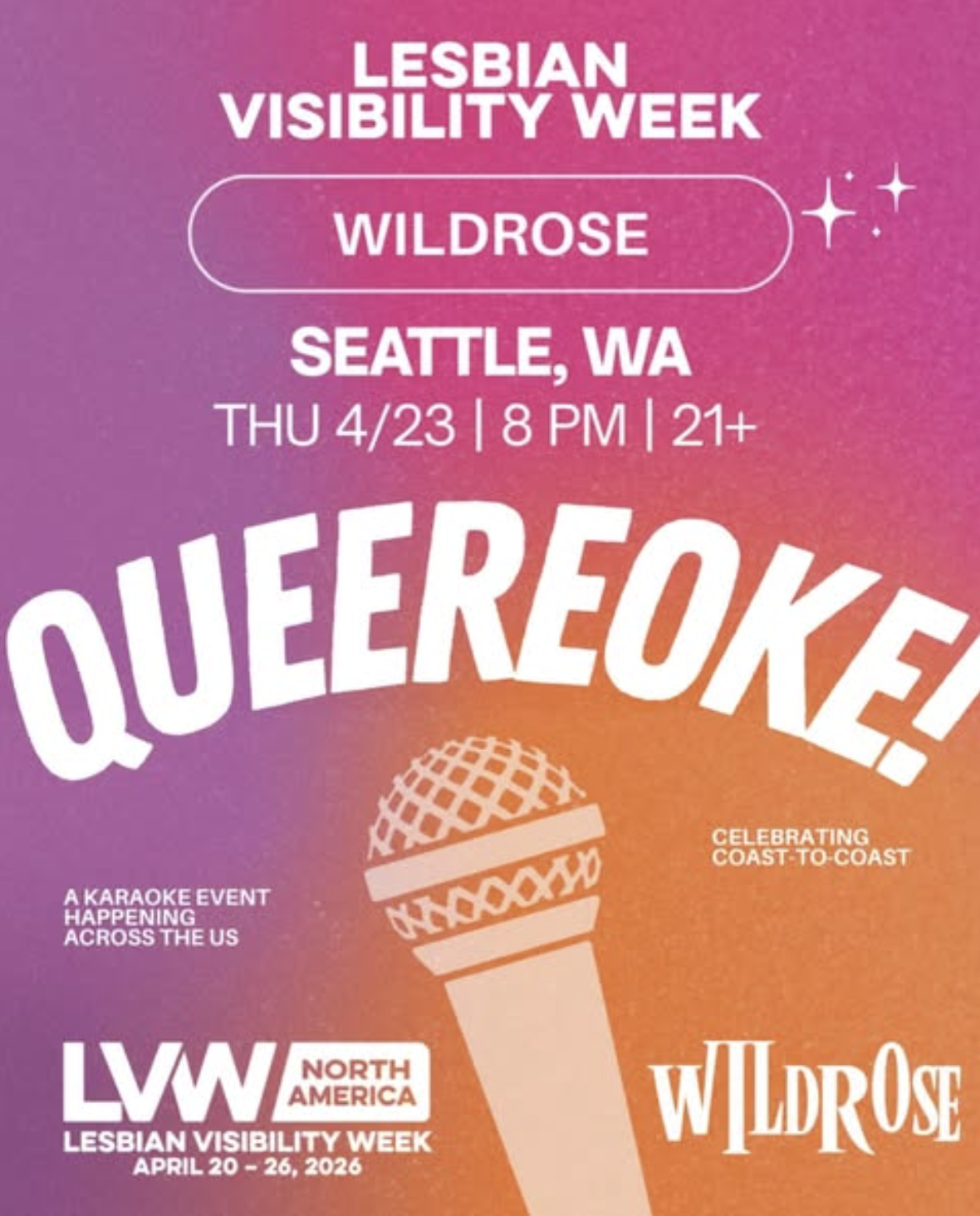 Queereoke for Lesbian Visibility Week