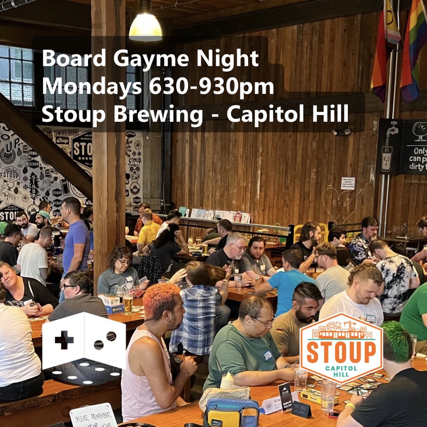 Board Gayme Night at Stoup Brewing - Capitol Hill