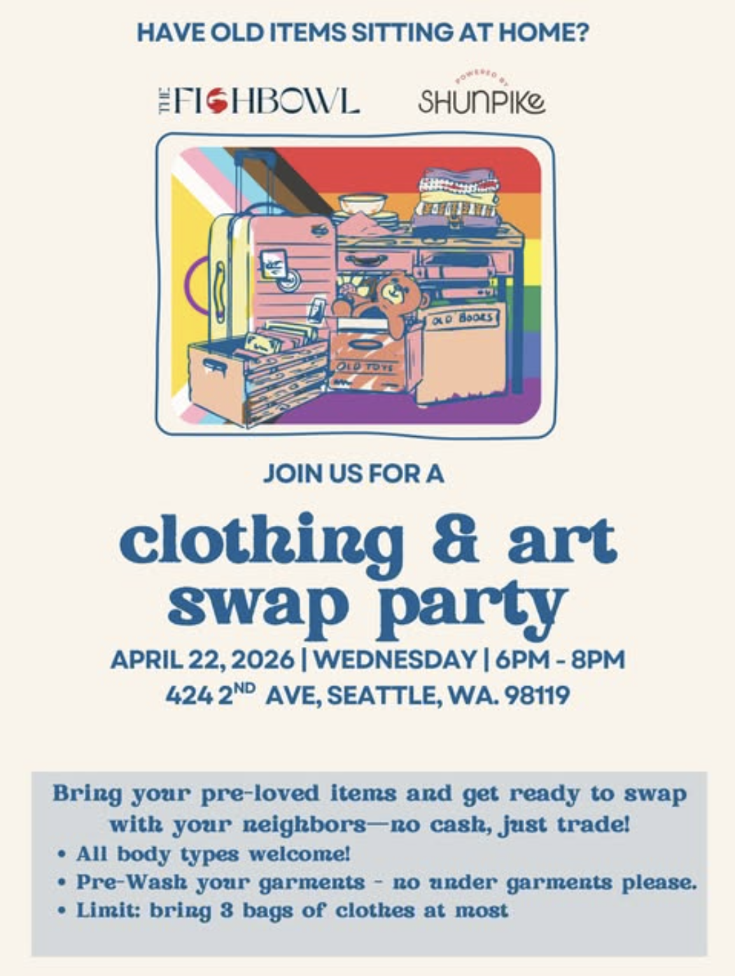 Clothing & Art Swap Party