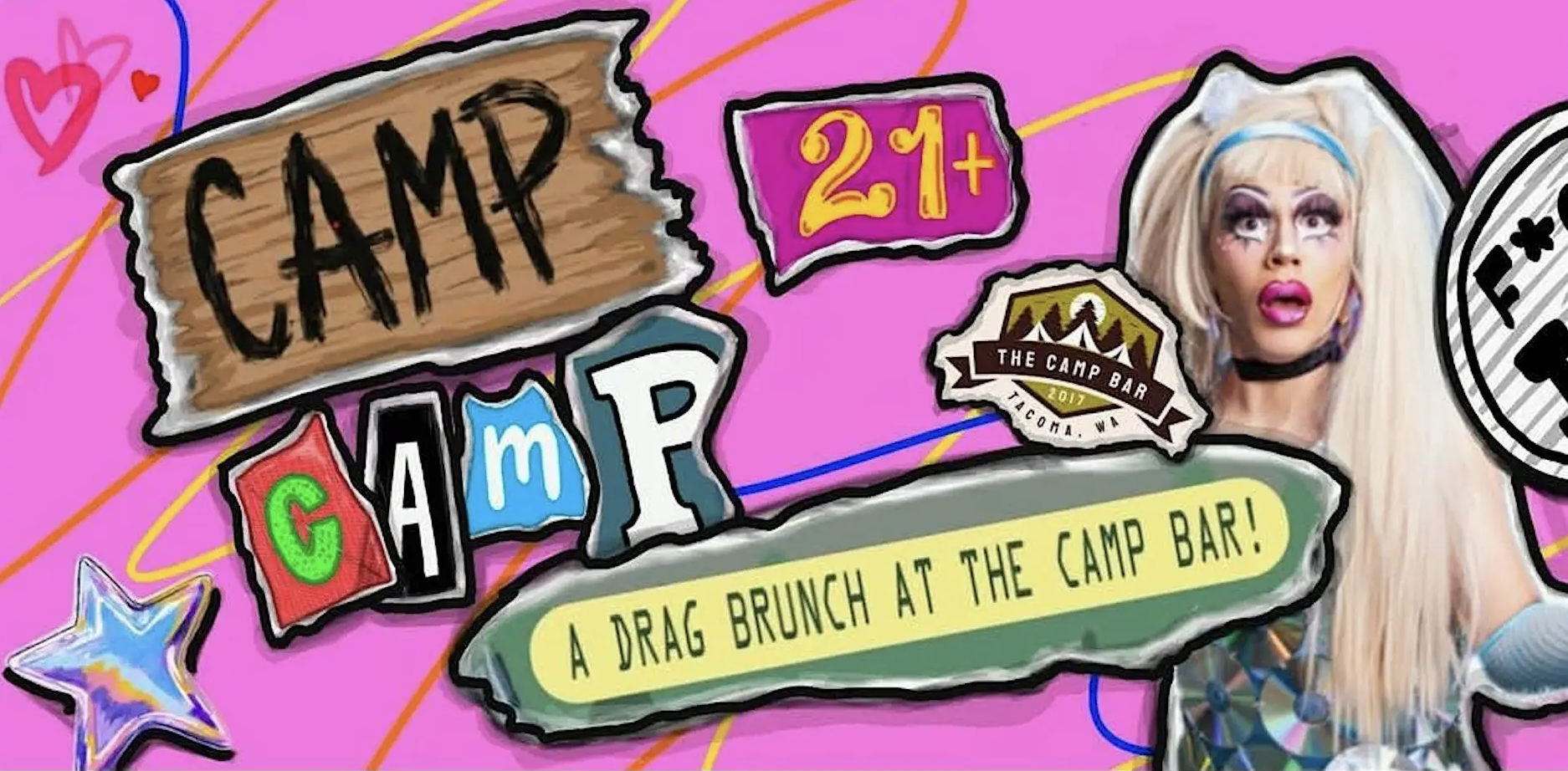 CAMP Camp - A drag brunch at The Camp Bar (Tacoma)