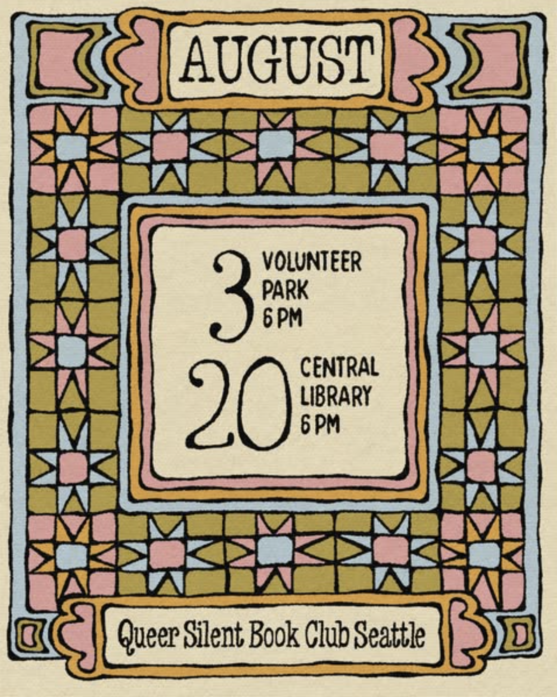 Queer Silent Book Club @ Volunteer Park