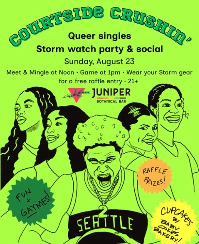 Seattle Storm Watch Party and Queer Singles Social (Tacoma)