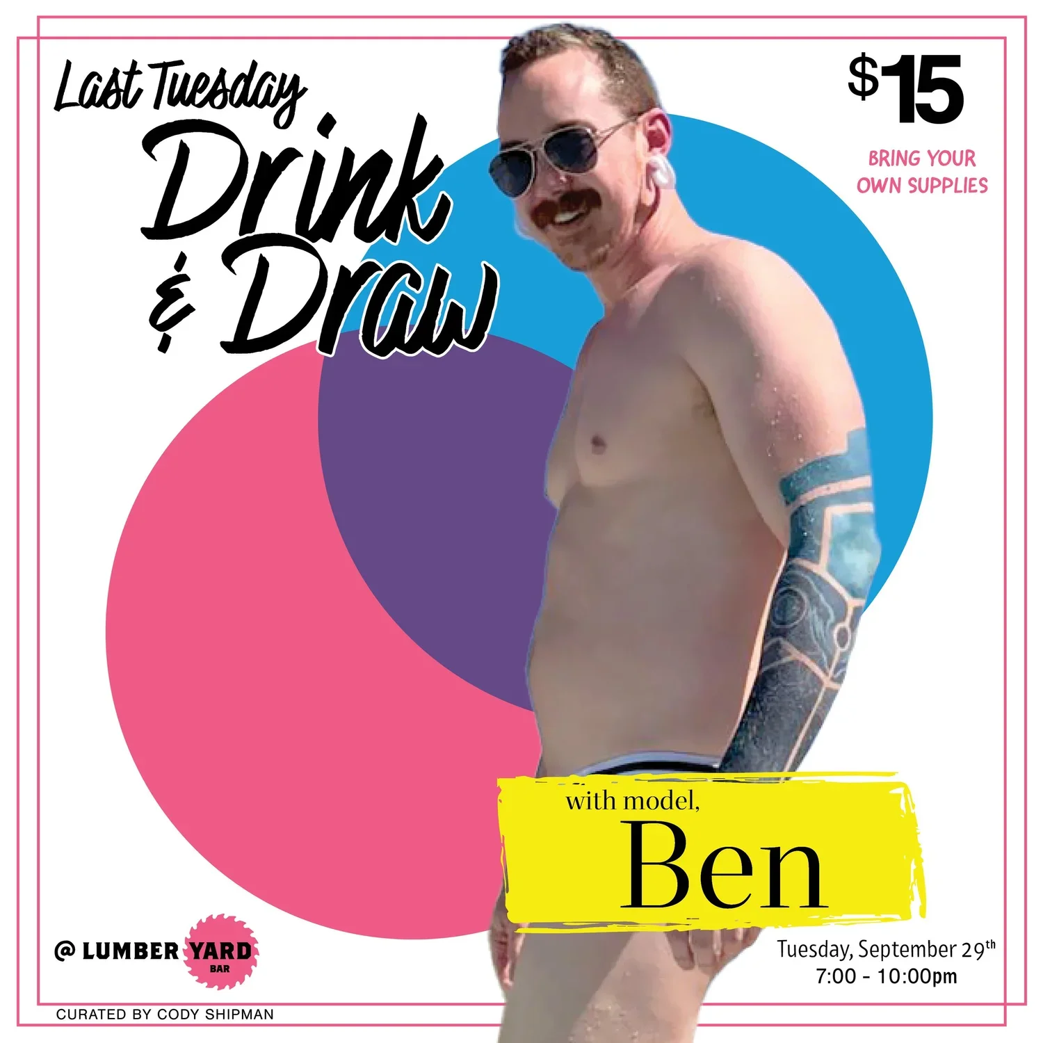 Last Tuesday Drink & Draw: Ben