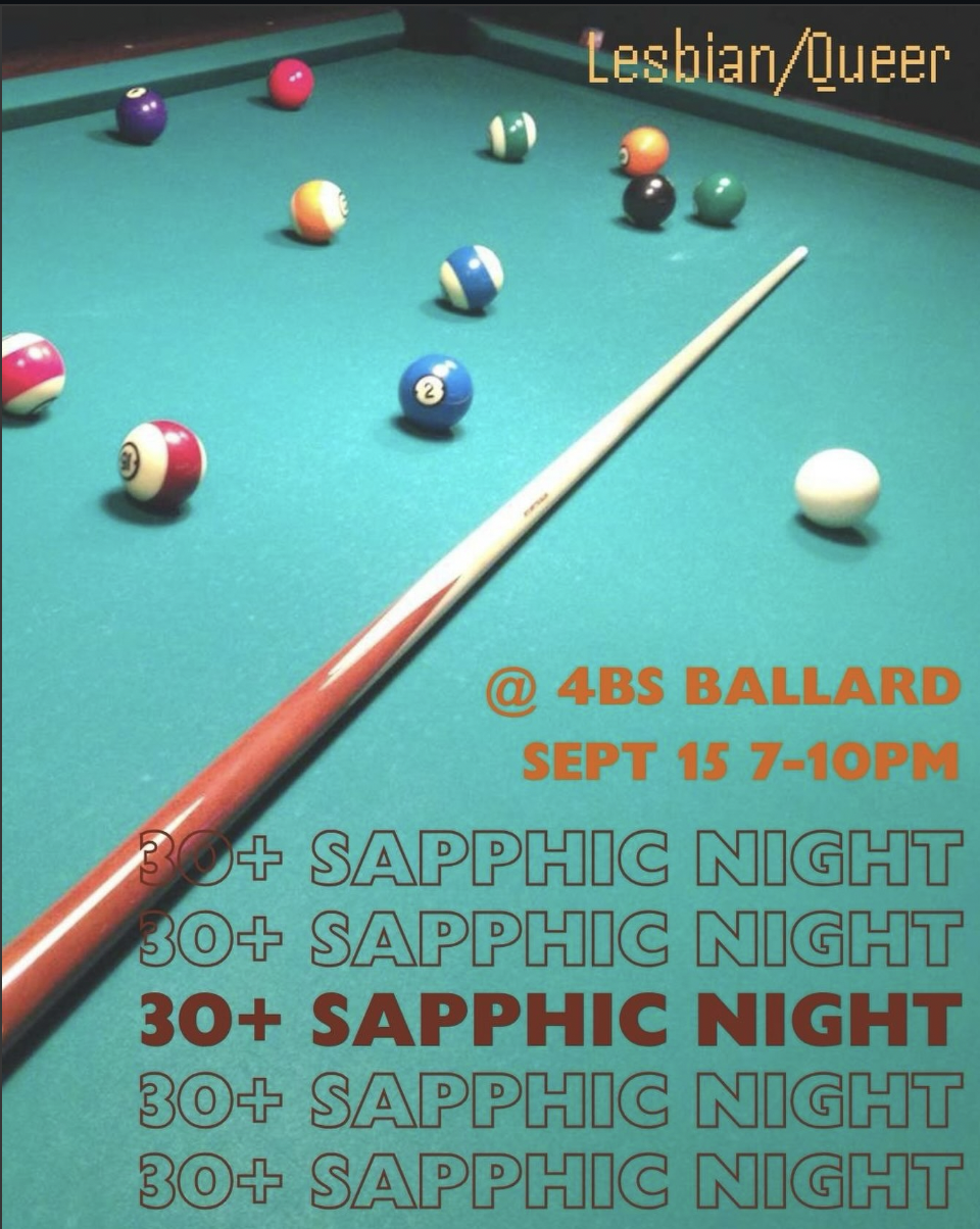 30+ Sapphic Night @ 4Bs
