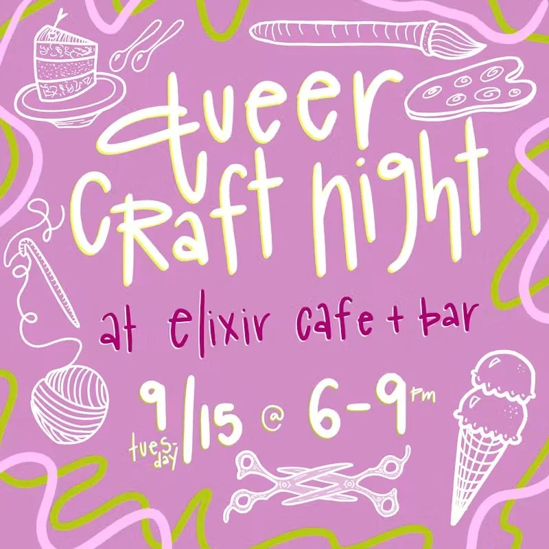 queer craft + dessert night!