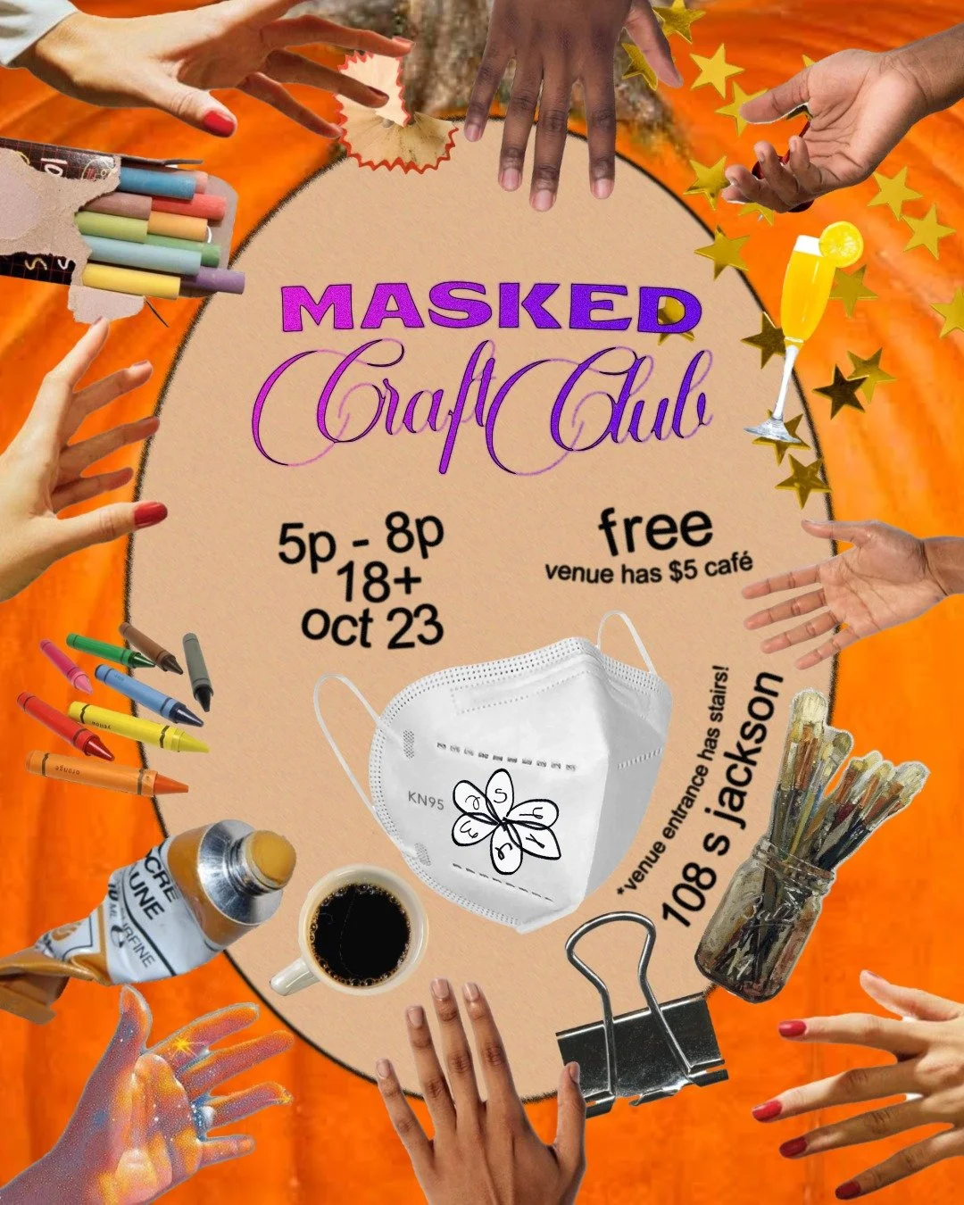MASKED 𝓼𝓹𝓸𝓸𝓴𝔂 CRAFT CLUB !! 🎃🧶😷🕸️