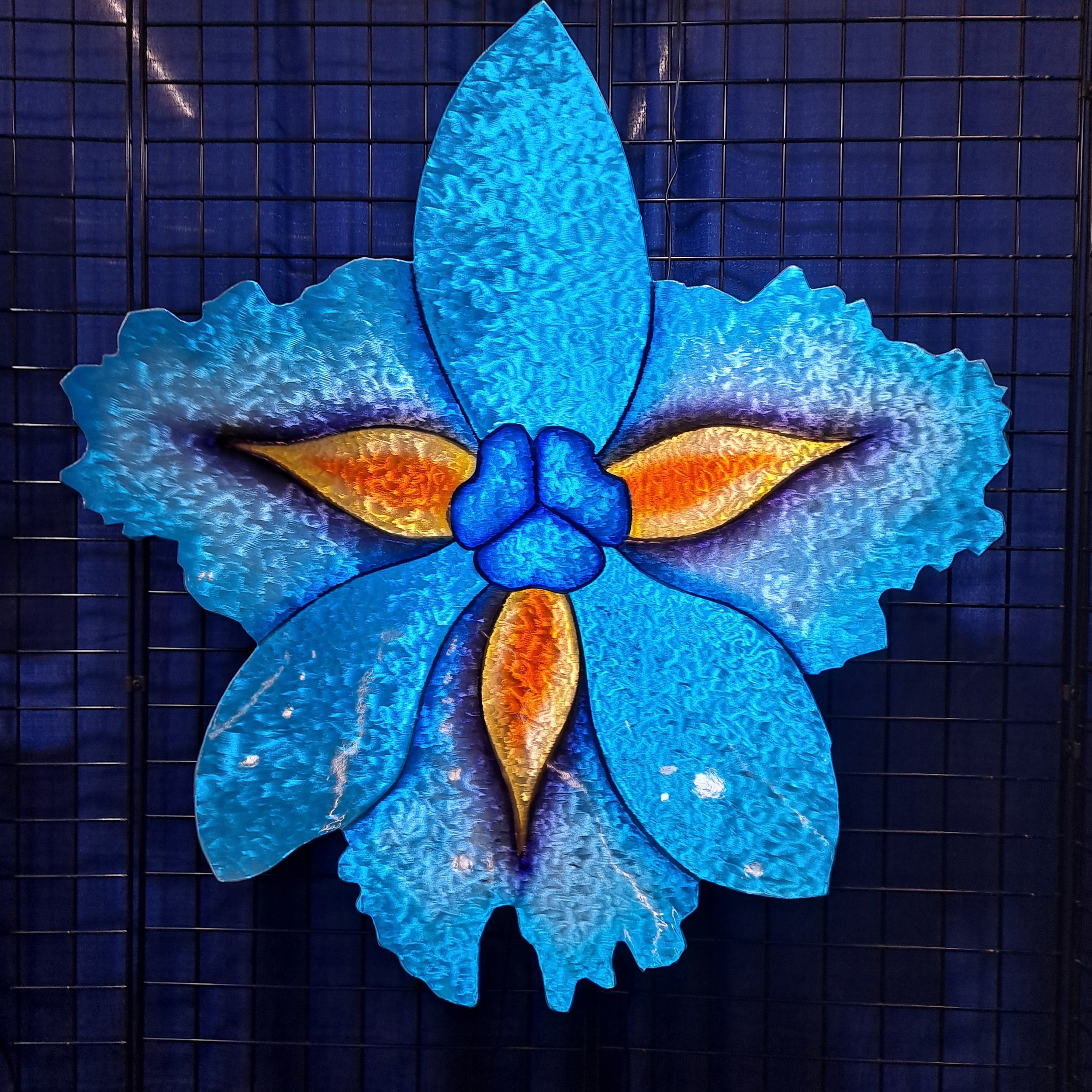 IRIS IN PARADISE 48" Concave Aluminum Dish (TAP PHOTO FOR VIDEO)