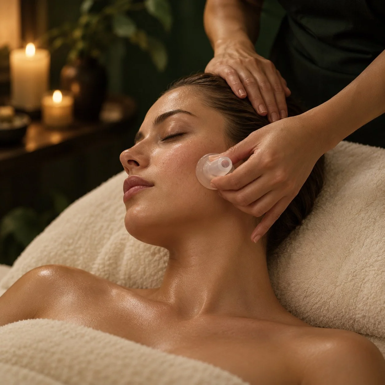 facial, tension relief, TMJ, blissful, lymphatic drainage