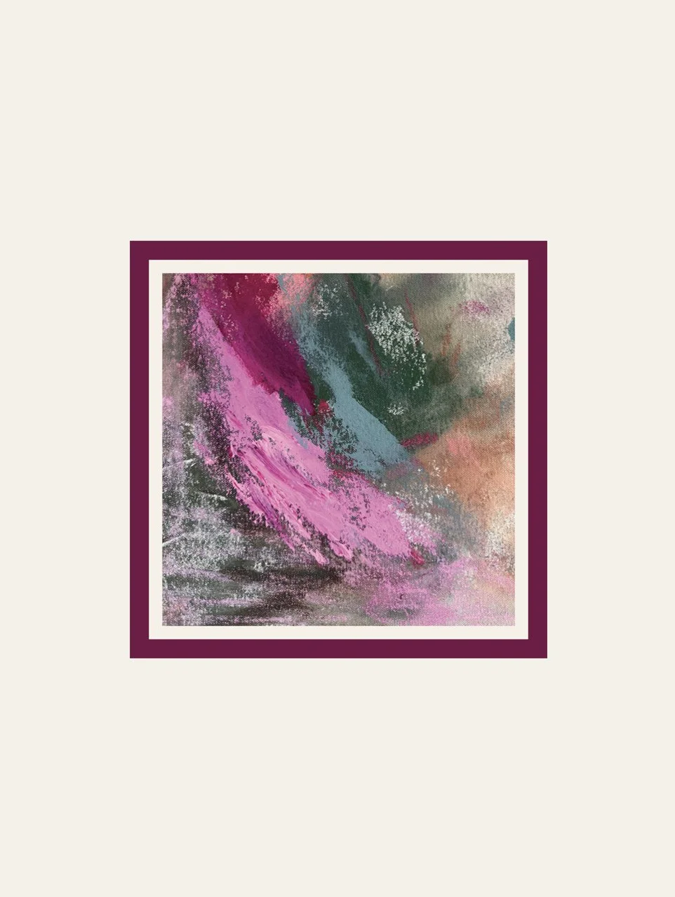 Garden of Grace - 6 -  Silk Scarf - 26x26