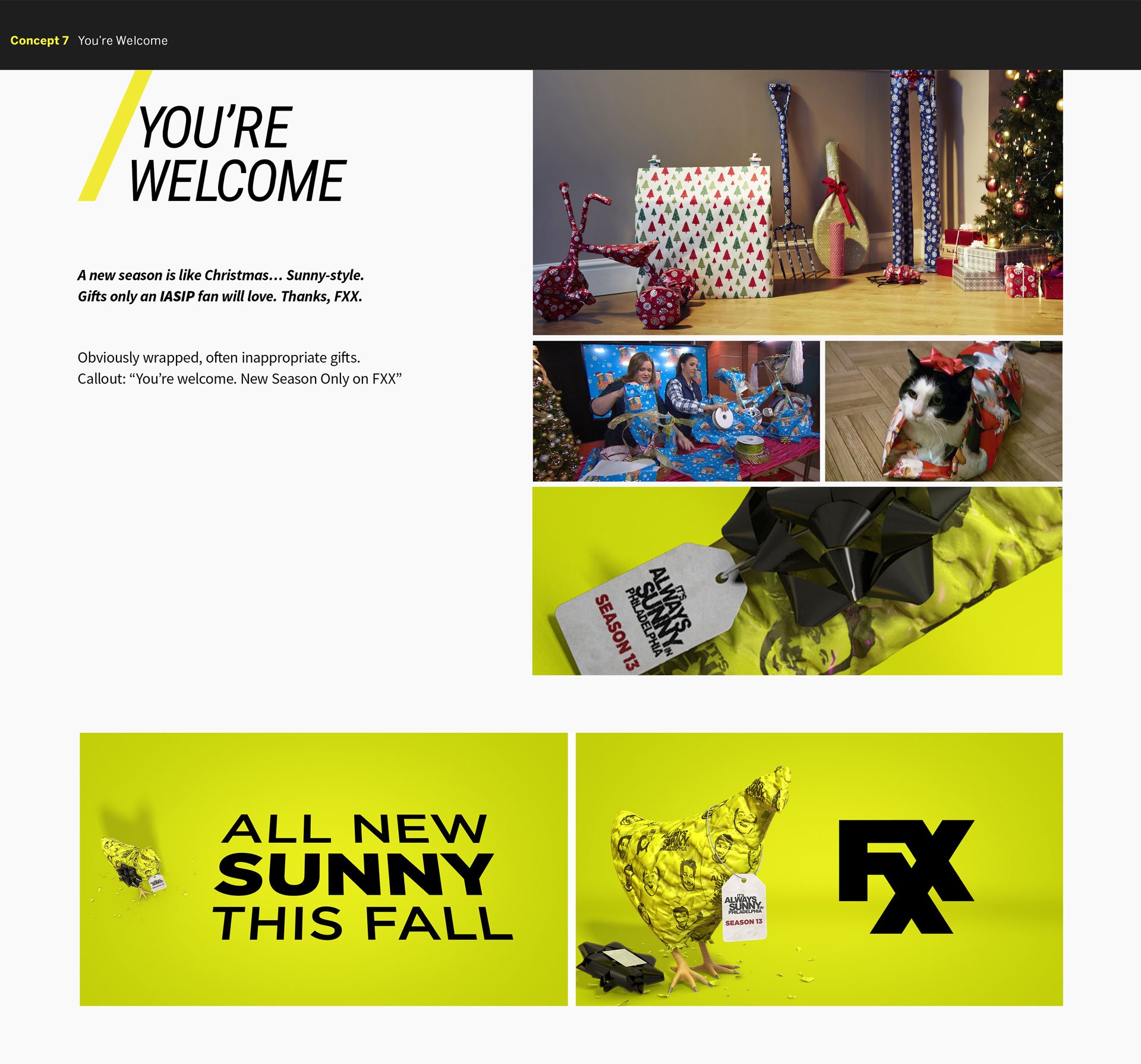 It's Always Sunny in Philadelphia - Show Promotion Pitch Deck