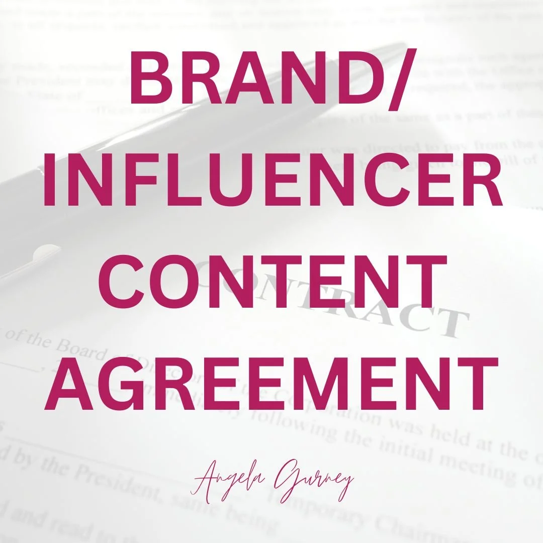 Brand/Influencer Content Agreement