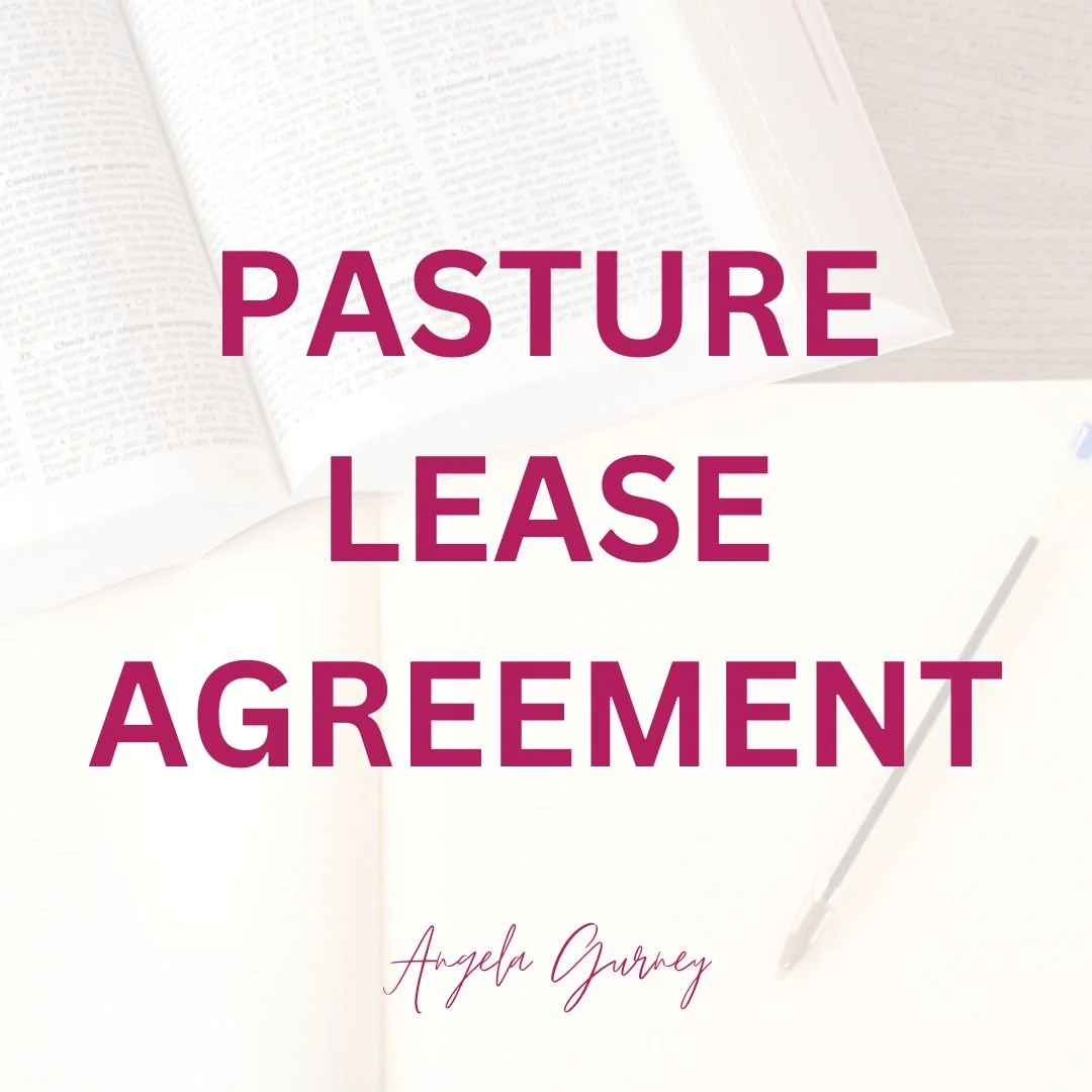 Pasture Lease Agreement