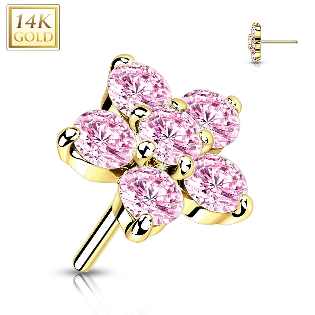 Solid 14K Gold - Flower $140