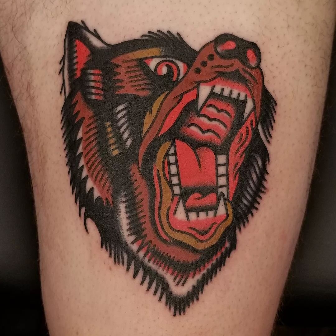 Redo of this bear flash. Thanks for lookin'! DM for an appt