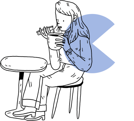 Illustration of a professional brand designer listening to the business owner on the phone