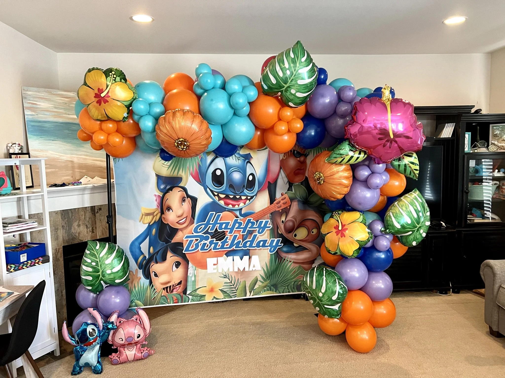 Kids-birthday-ballloon-garland-backdrop-lilo-and-stitch-disney-party.JPEG