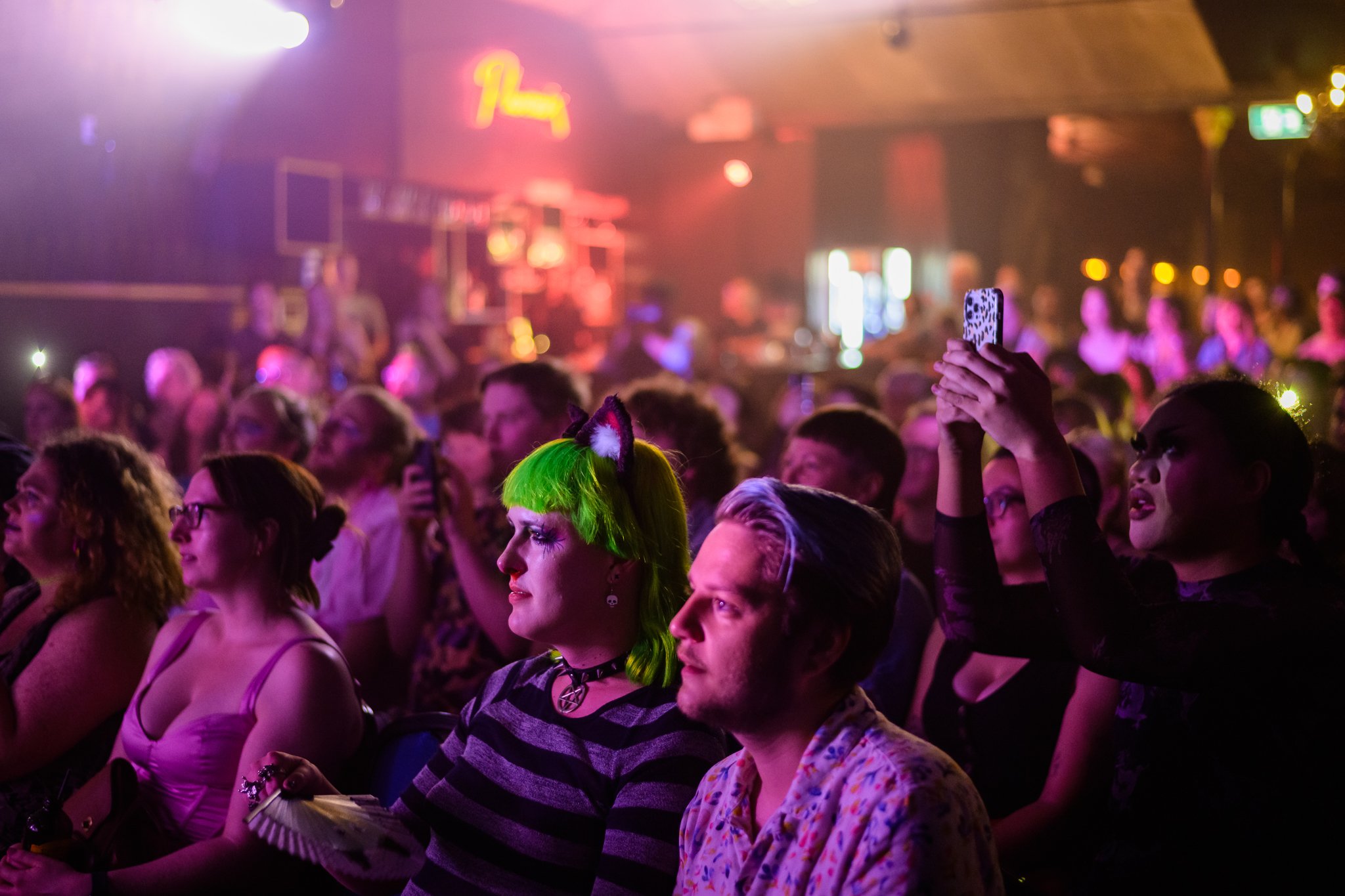   Audience members at the Trans Pride Drag Show  