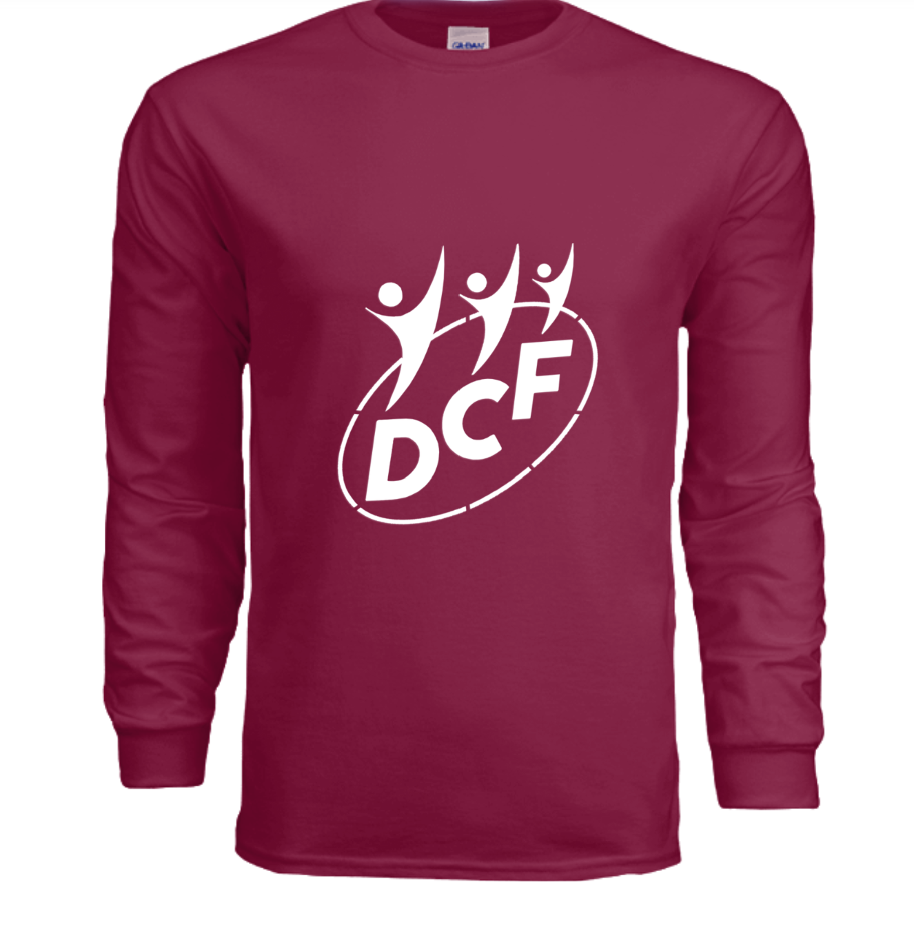 Adult Cardinal Red Cotton Long Sleeve Tee