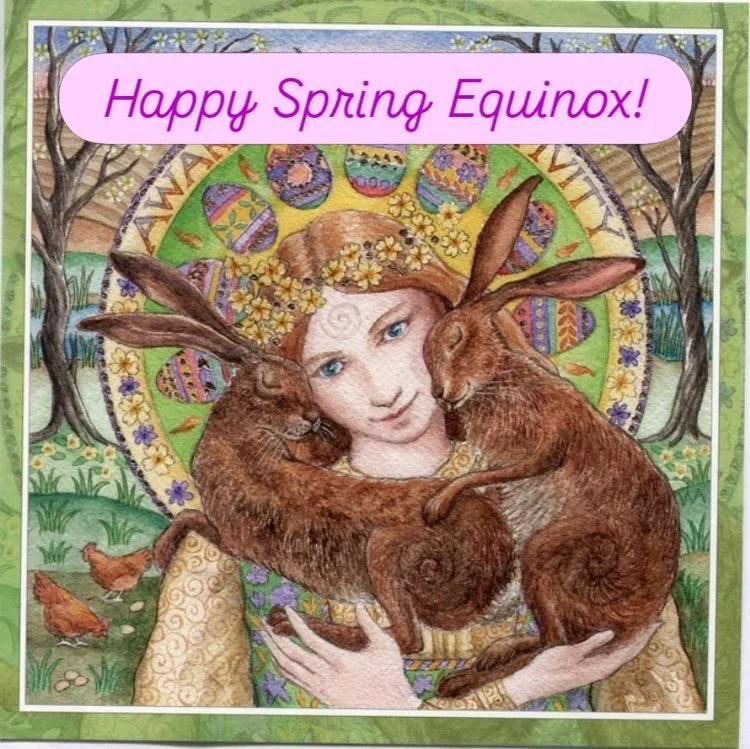 Happy Spring Equinox, everyone! 

I wanted to share a little bit about the Equinox as a reminder of its connection to Easter and the Divine Feminine. This is a powerful, energetic portal for manifesting and signifies new beginnings in the Wheel of th