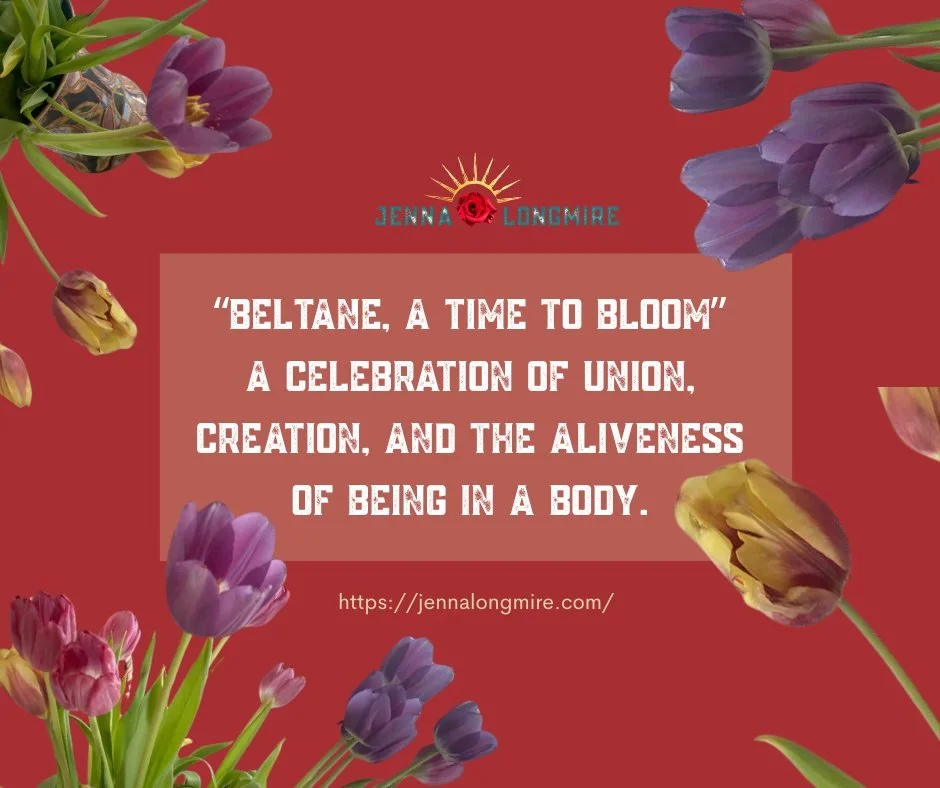 Hello Beautiful Souls 🌿

Today we honor Beltane&mdash;the sacred threshold where life bursts into bloom.

A celebration of union&hellip; creation&hellip; and the aliveness of being in a body.

This is a portal where the Divine Feminine and Divine Ma