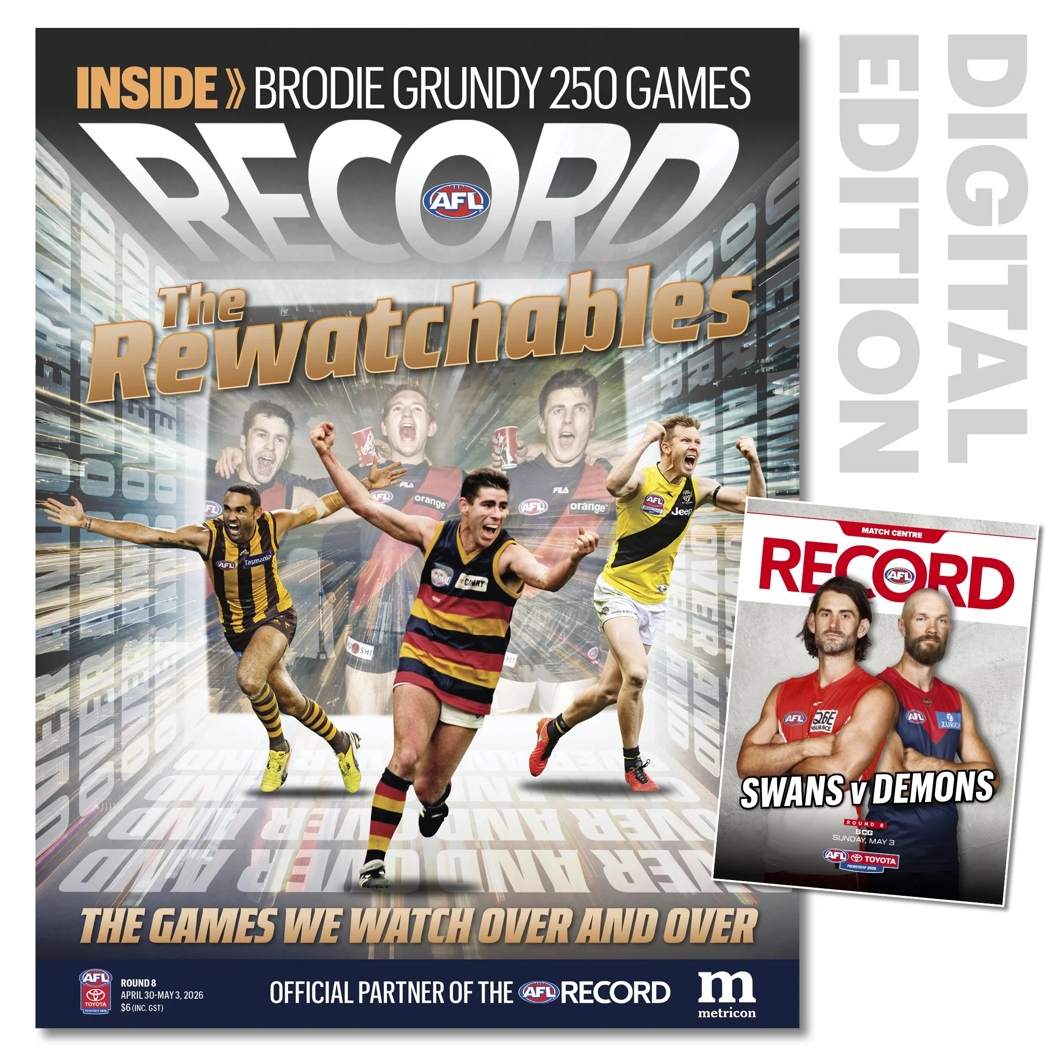 2026 AFL Record Round 8 -  Sydney v Melbourne (Digital Download)