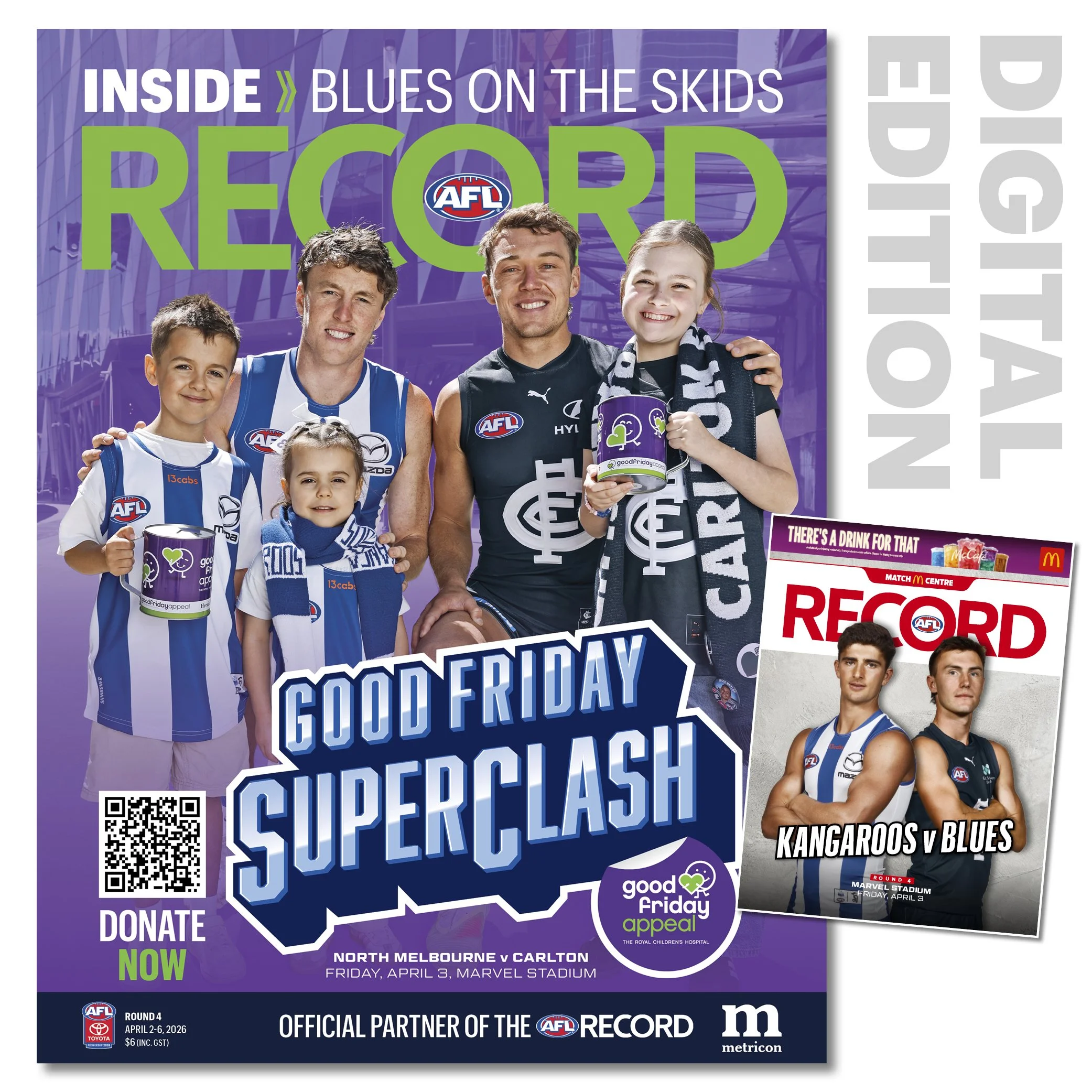 2026 AFL Record Round 4 - North Melbourne v Carlton (Digital Download)