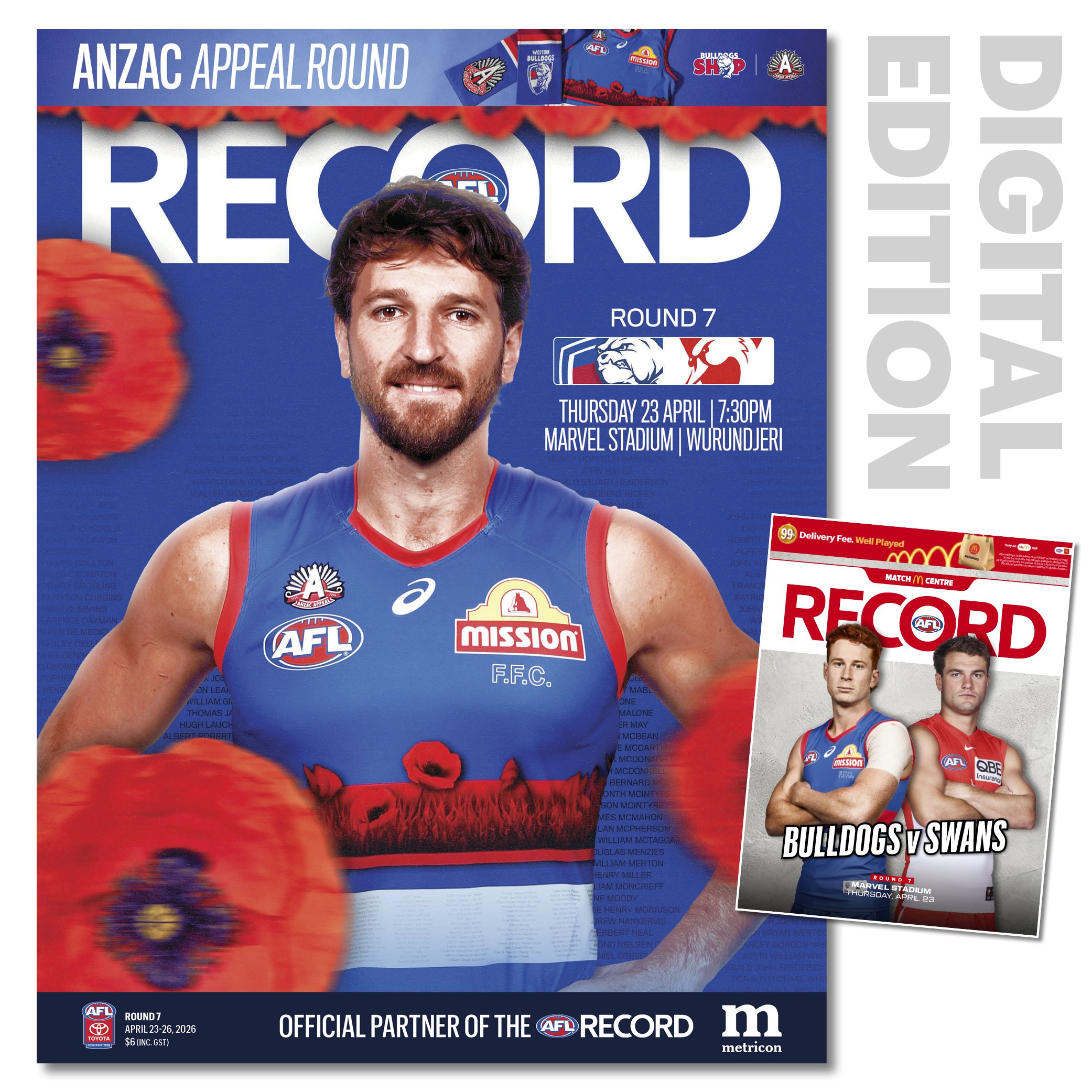 2026 AFL Record Round 7 - Western Bulldogs v Sydney Swans (Digital Download)