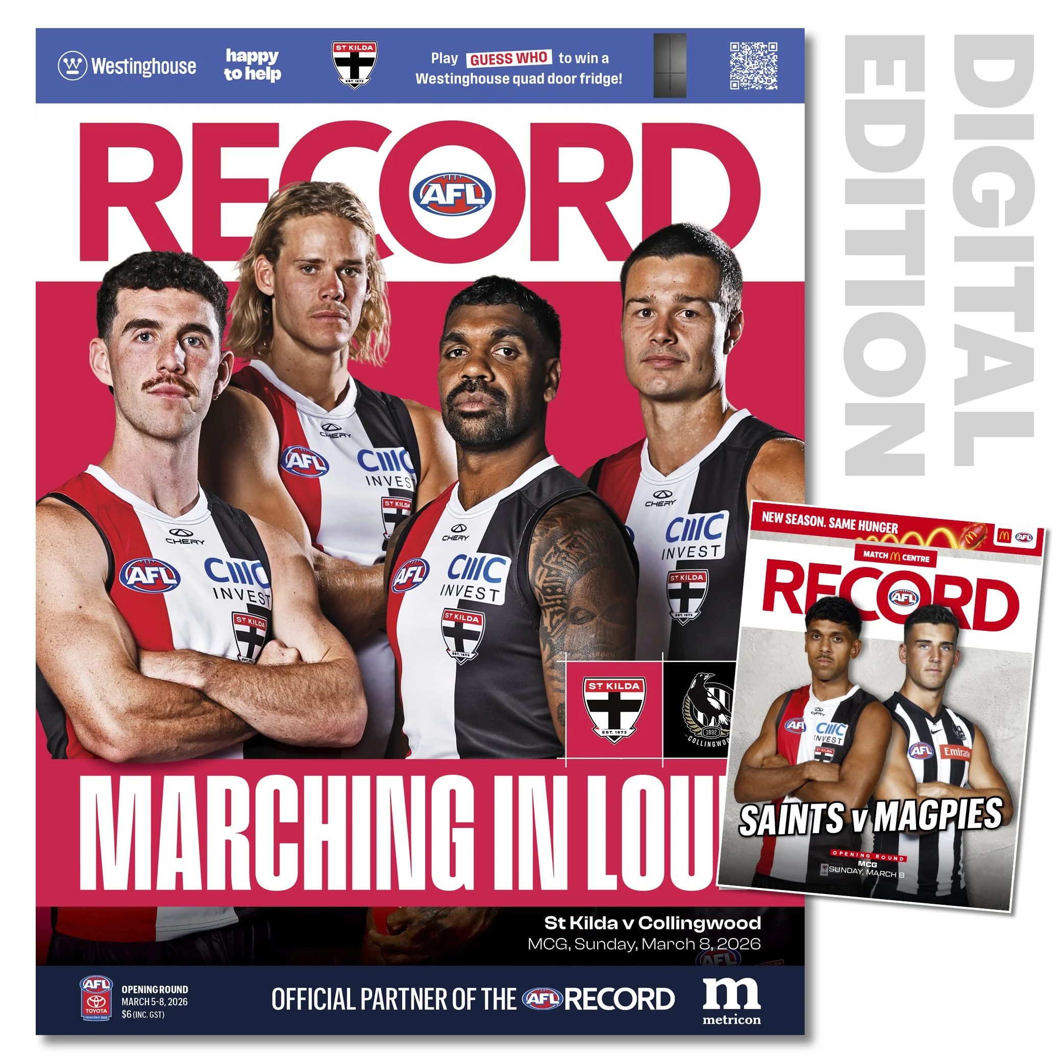 2026 AFL Record Opening Round - St Kilda v Collingwood (Digital Download)